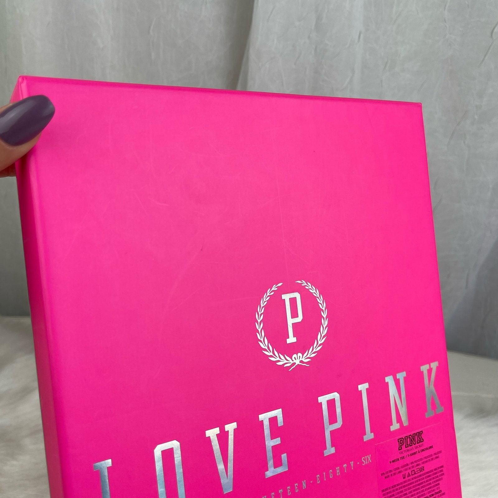Victoria's Secret Victoria’s Secret PINK Gift Decor Storage Box Silver Logo Size ONE SIZE - 12 Thumbnail