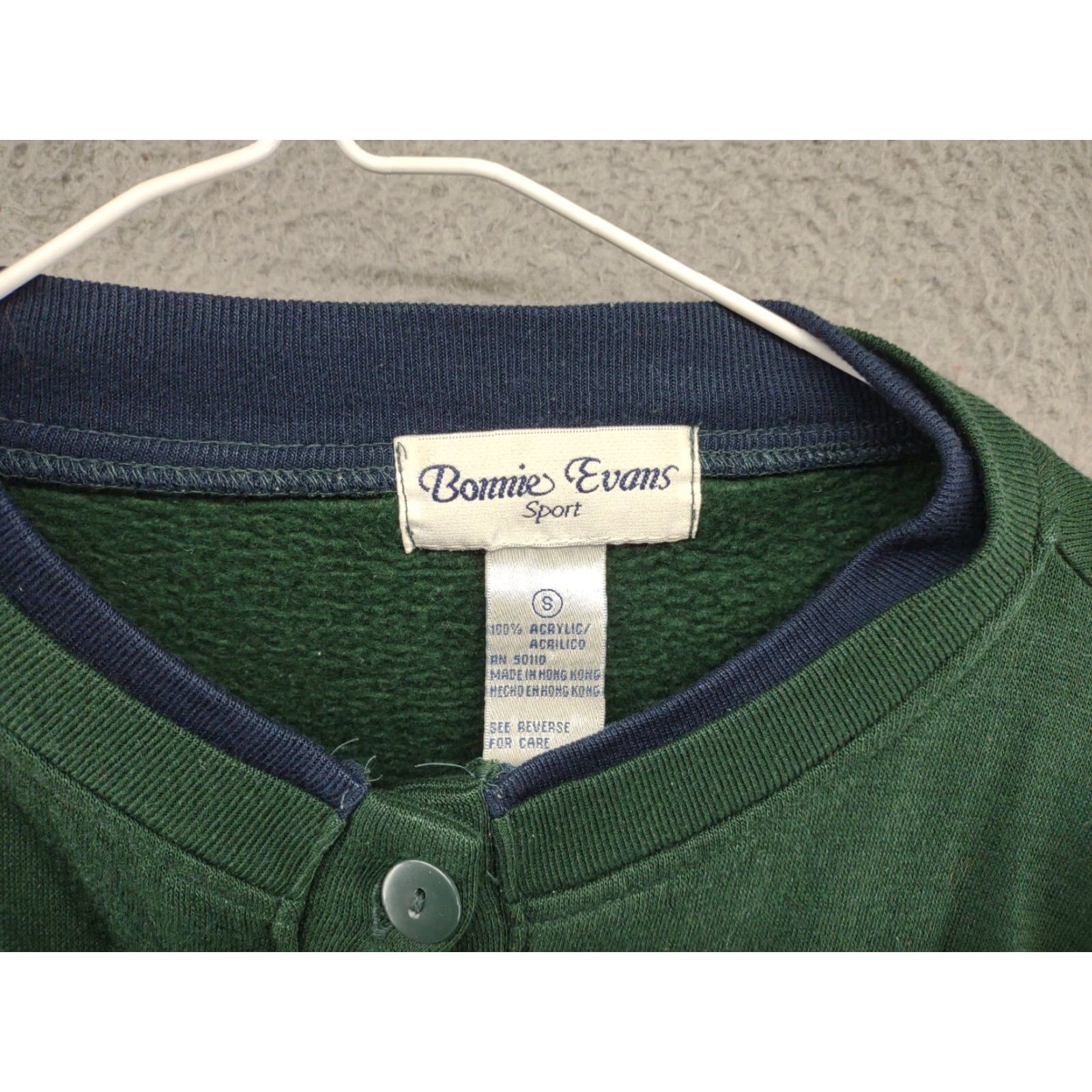 Vintage Evans Bonnie Womens Floral Embroidered Button Should Pad Sweatshirt Cardigan SZ M Green Floral Embroidered Womens Sweatshirt Mens Womens Size S / US 4 / IT 40 - 2 Thumbnail