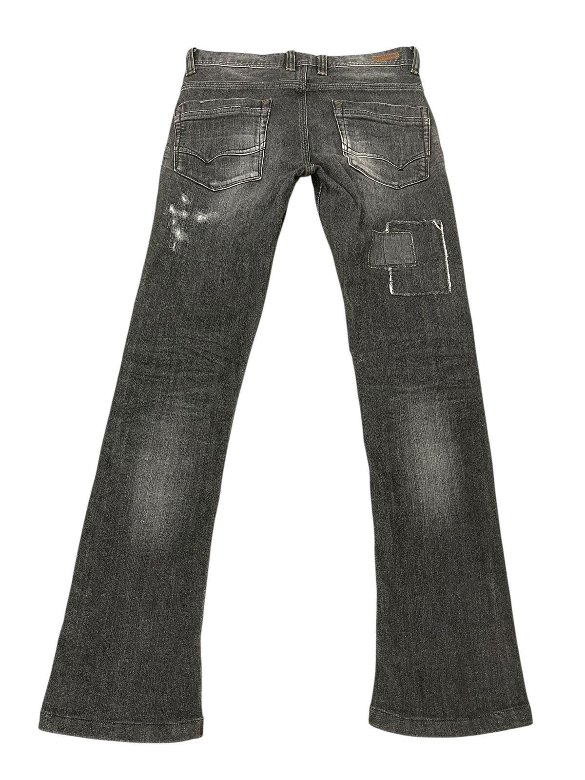 Japanese Brand Skinny Jeans Nicole Club Japan Patchwork Faded 2🟦5 Size US 30 / EU 46 - 9 Thumbnail
