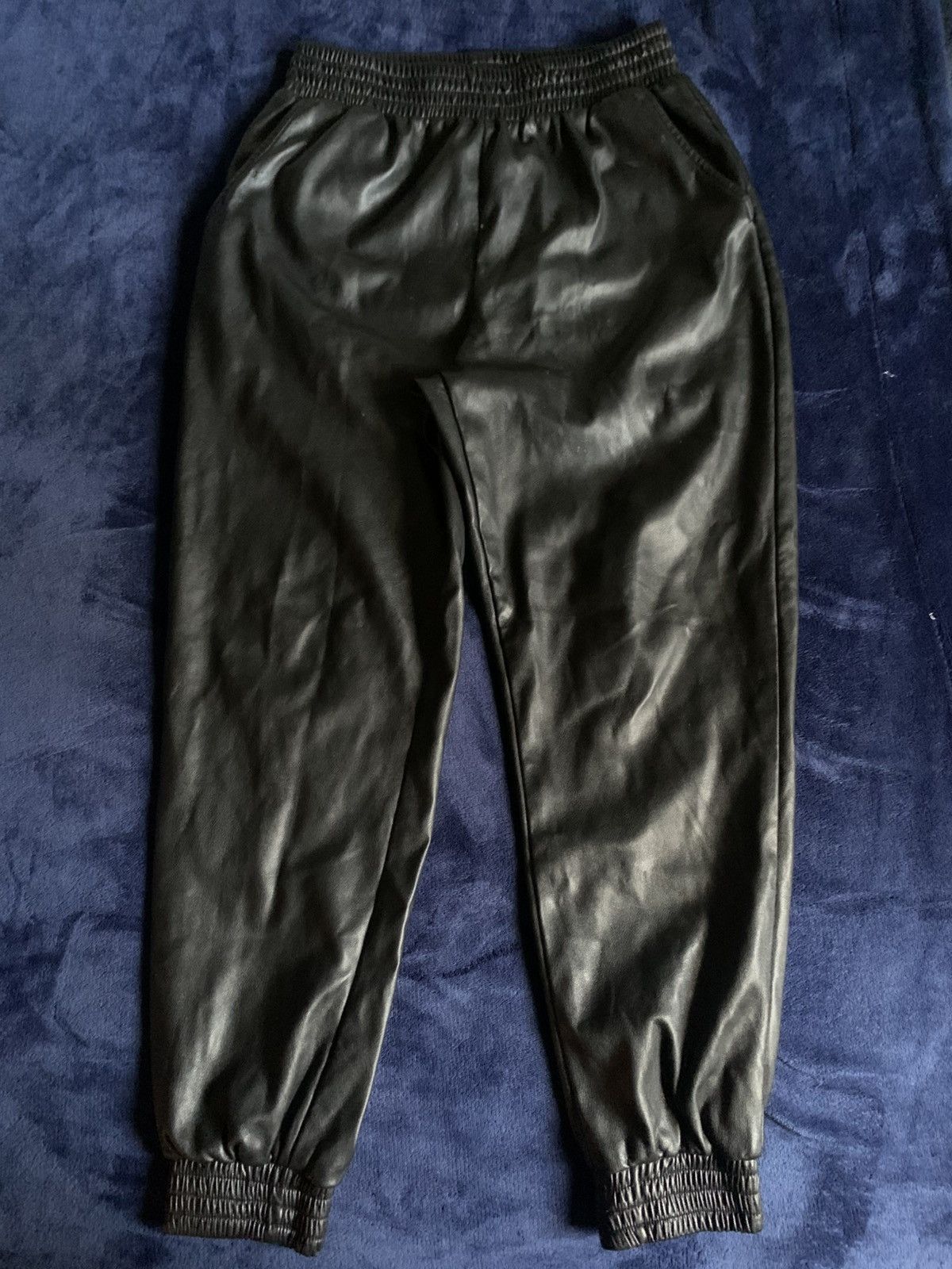 Other Black Faux Leather Joggers Streetwear Fashion Opium Swag 00 Size US 32 / EU 48 - 1 Thumbnail