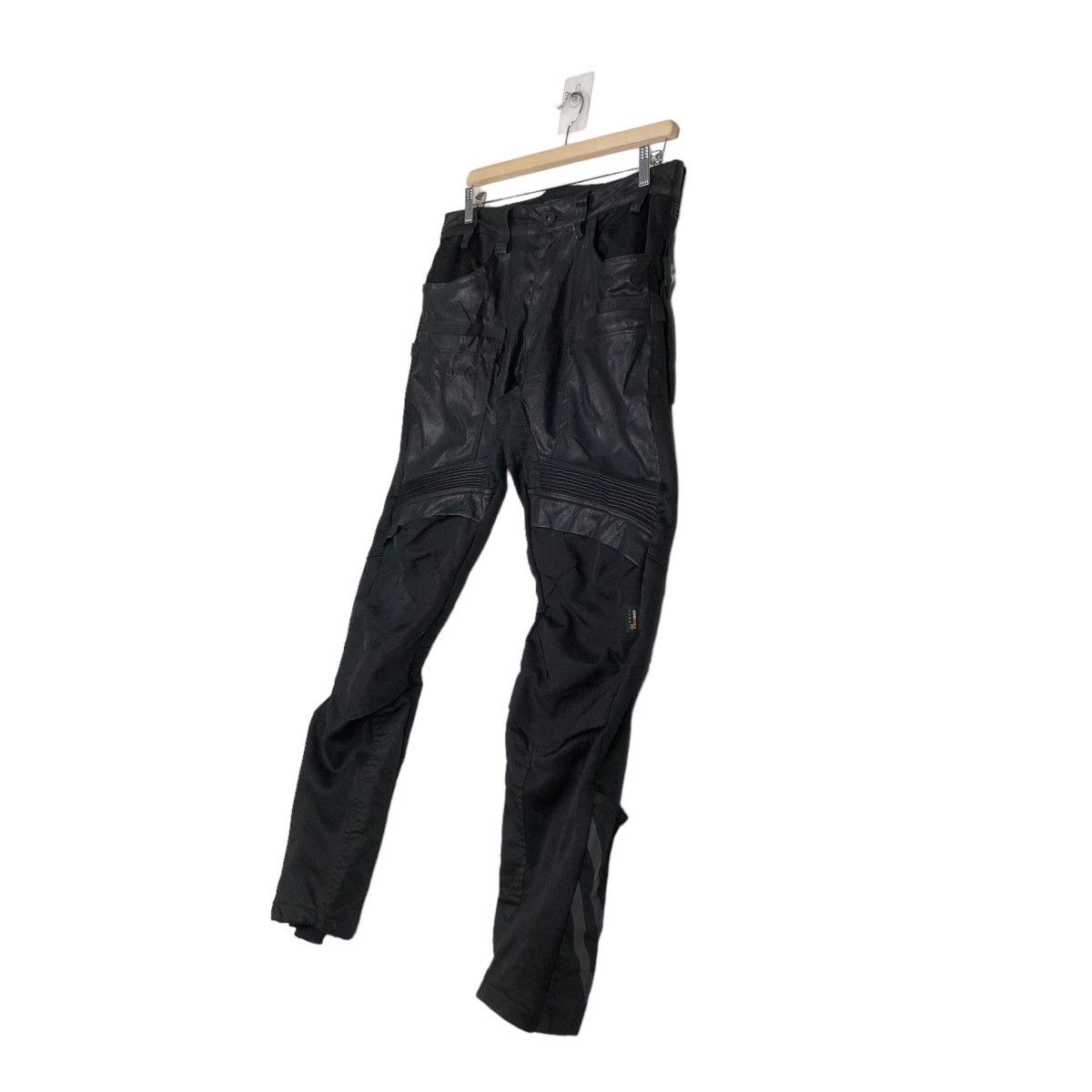 Hysteric Glamour 🔥Vintage Soft Leather Biker Pants Corduro Fabric Japan Size US 33 - 2 Thumbnail