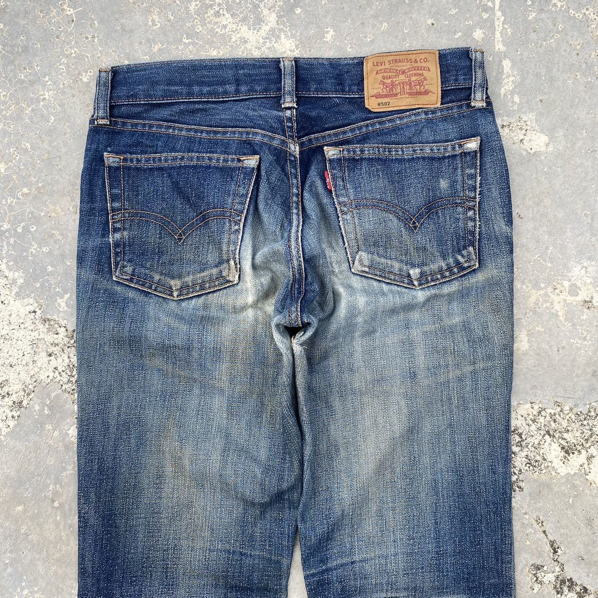 Levi's Vintage Clothing vintage levis 502 ripped denim jeans Size US 29 - 13 Thumbnail