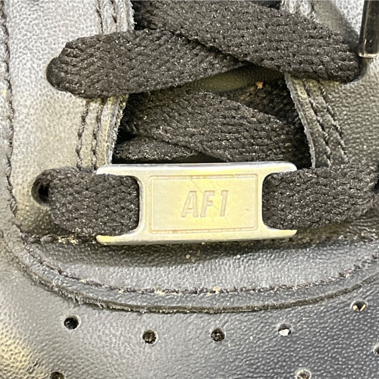Nike Nike Air Force 1s Men's Black Shoes/Sneakers Sz 10 SKU 4906 Size US 10 / EU 43 - 6 Thumbnail