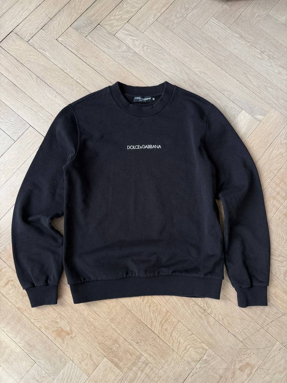 Dolce & Gabbana Black Dolce & Gabbana Logo Sweatshirt Size US M / EU 48-50 / 2 - 1 Thumbnail