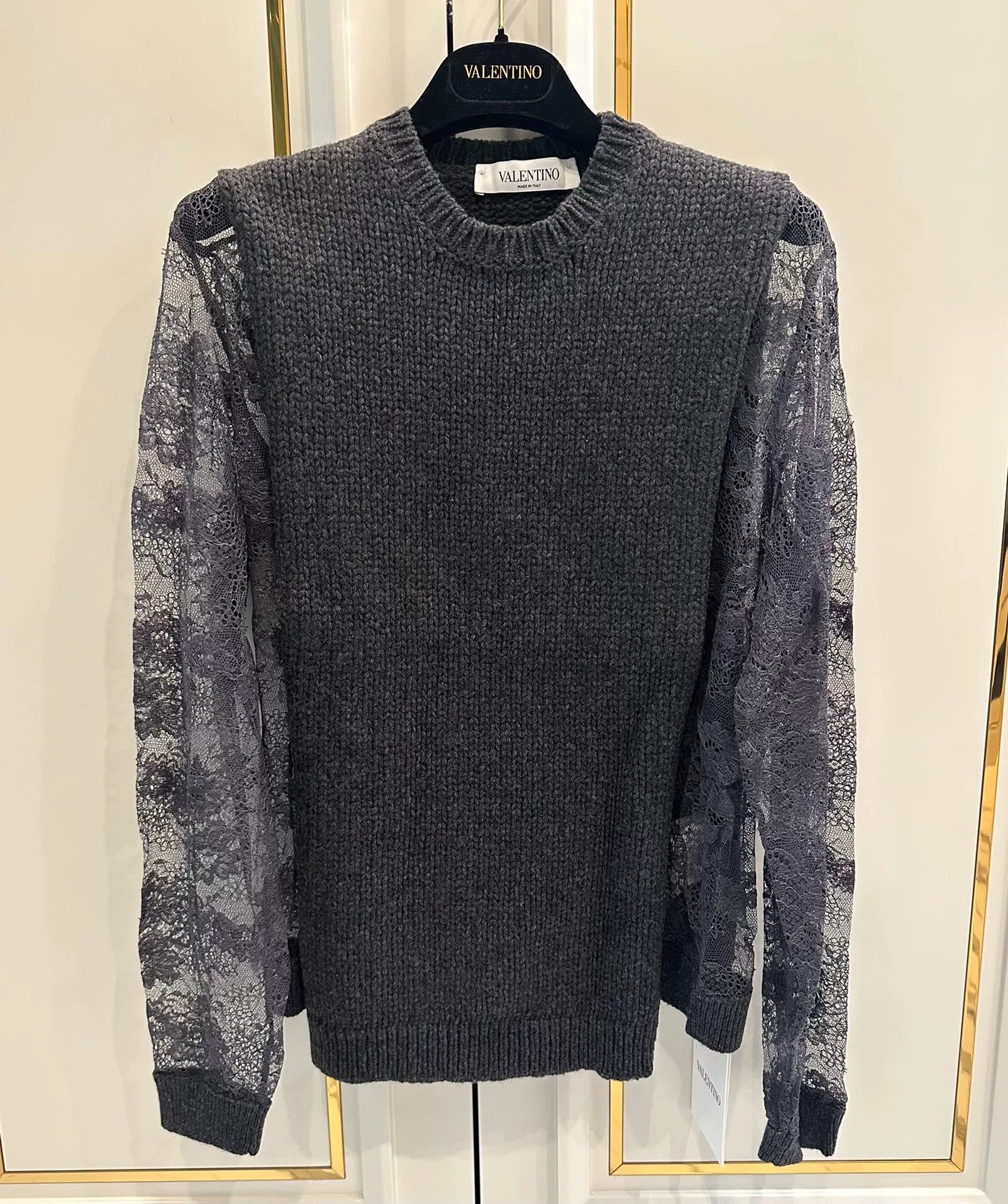 Valentino Valentino Wool Lace Sweater M Size US M / EU 48-50 / 2 - 1 Thumbnail