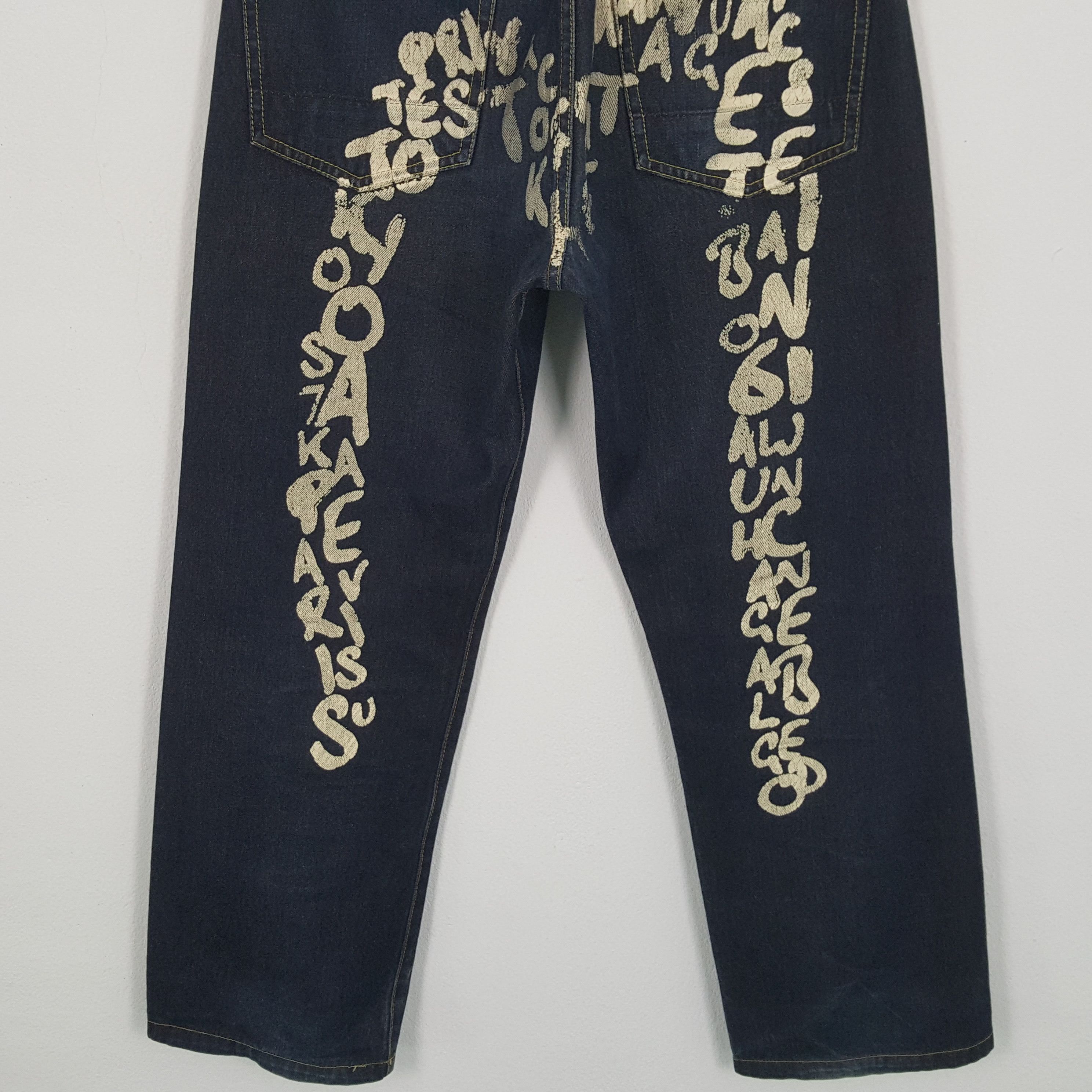 Evisu × Japanese Brand × Vintage Vintage EVISU Japanese Brand Daicock Style Blue Jeans Size US 31 - 3 Thumbnail