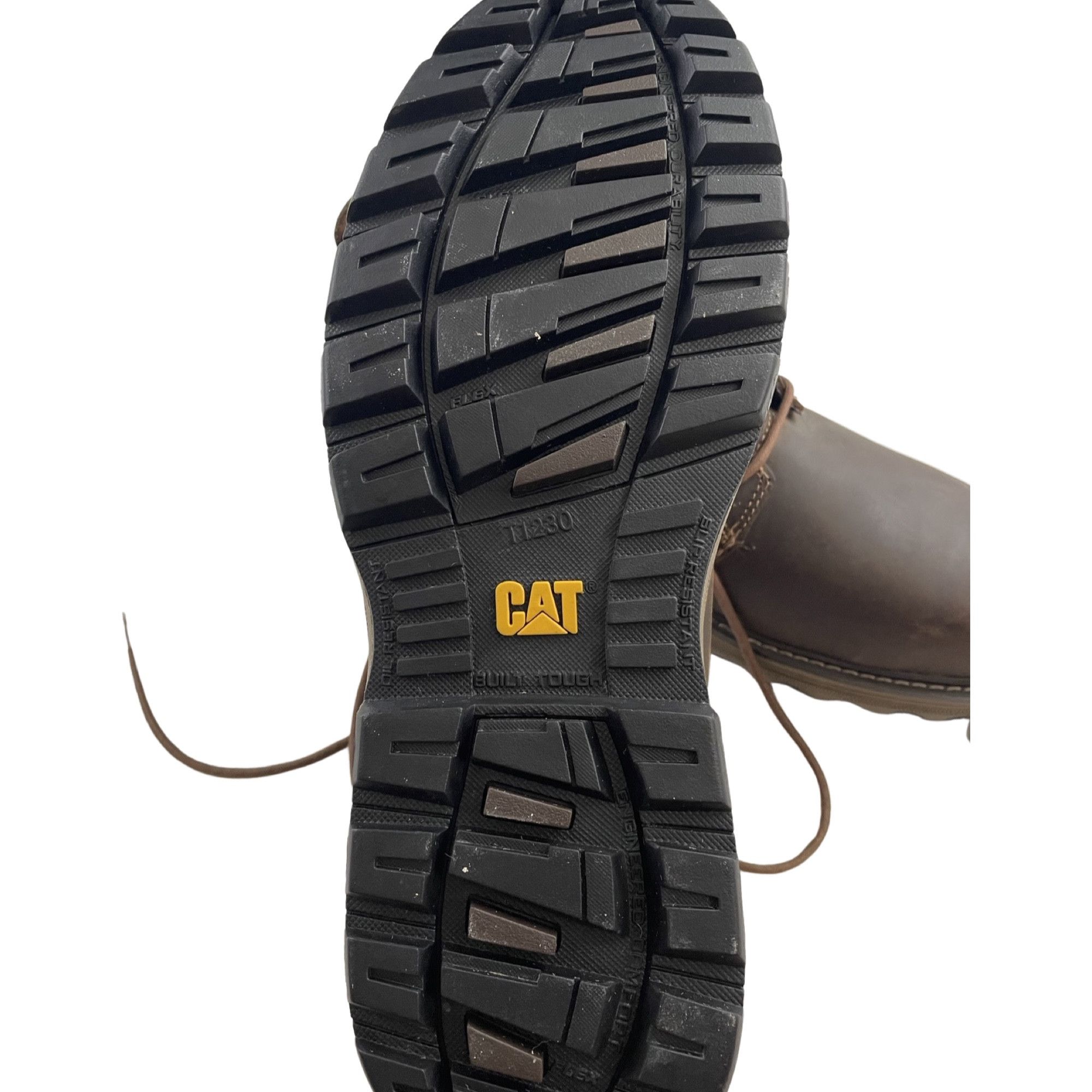 Caterpillar CAT Caterpillar Mens Brown Steel Toe Work Boots Size US 10.5 / EU 43-44 - 3 Thumbnail