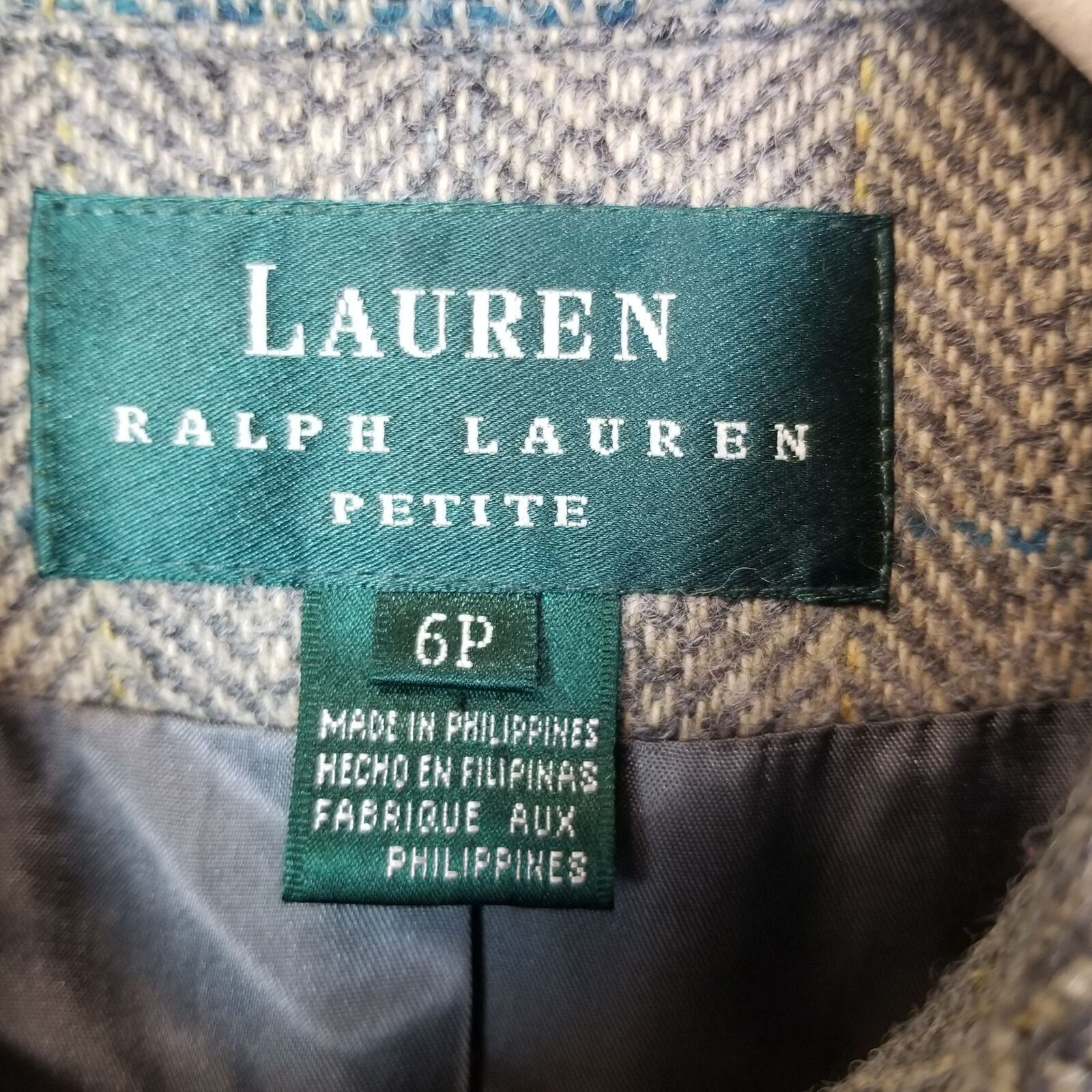Lauren Ralph Lauren Vintage Lauren Ralph Lauren Shetland Wool Tweed Blazer Sz 6P Size M / US 6-8 / IT 42-44 - 6 Thumbnail