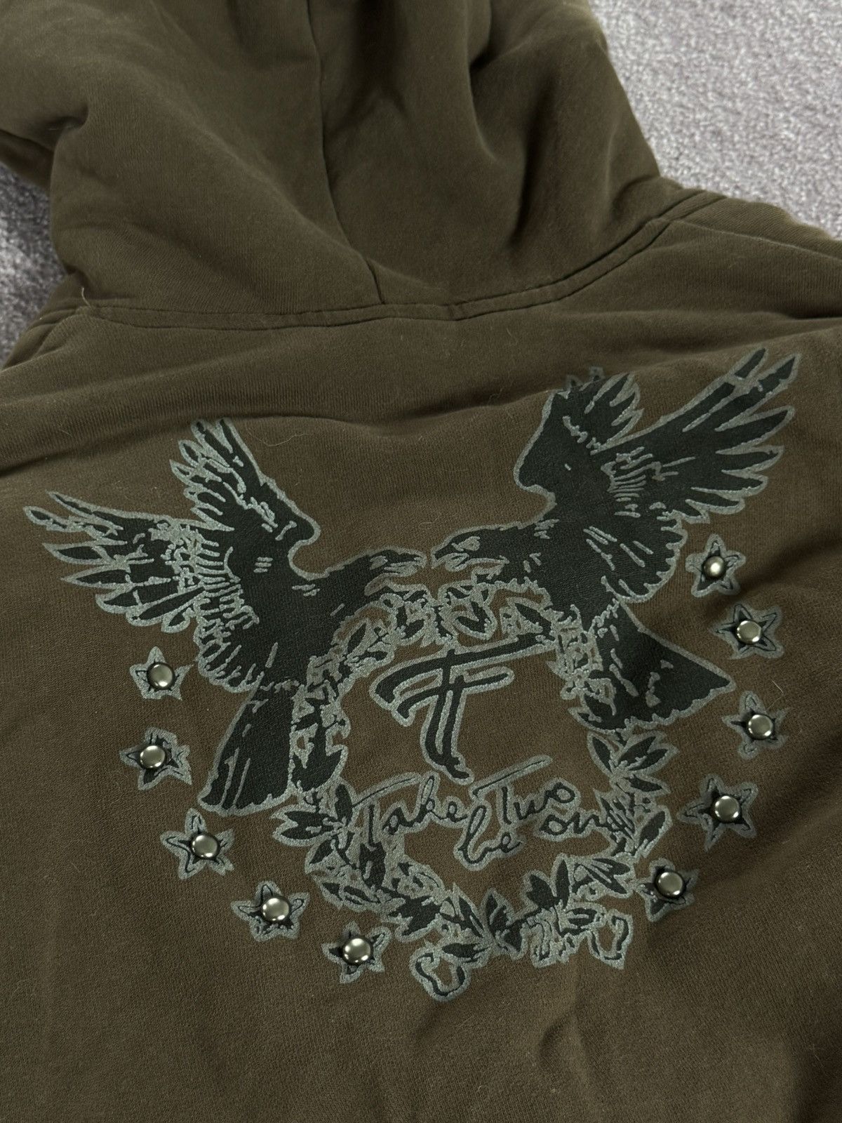 Le Grande Bleu (L.G.B.) 00s Aesthetic Zip Fur Hoodie i6w9 LGB style Faded Size M / US 6-8 / IT 42-44 - 9 Thumbnail