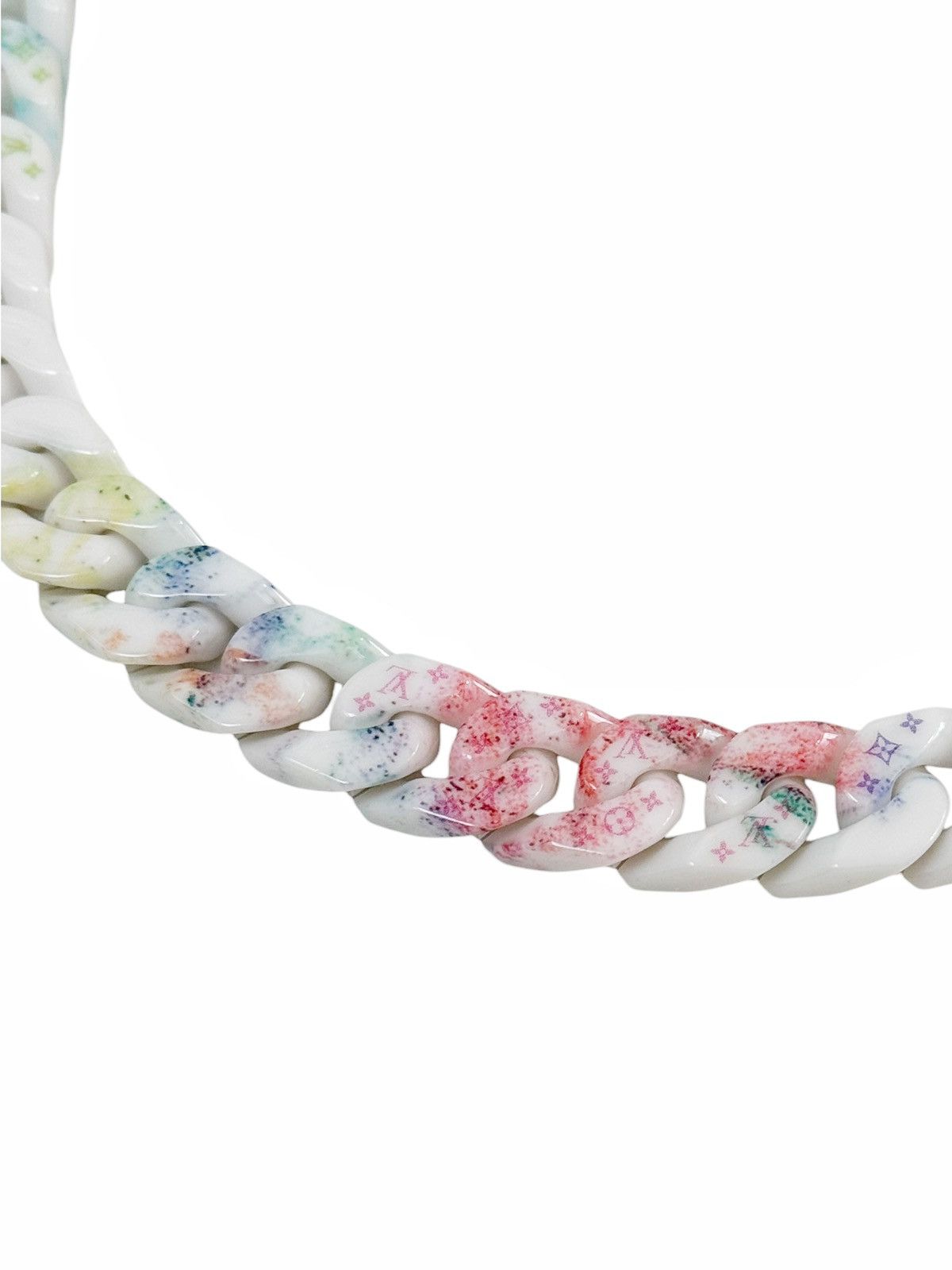 Louis Vuitton RARE Watercolor Pastel Collier Chain Necklace Size ONE SIZE - 3 Thumbnail