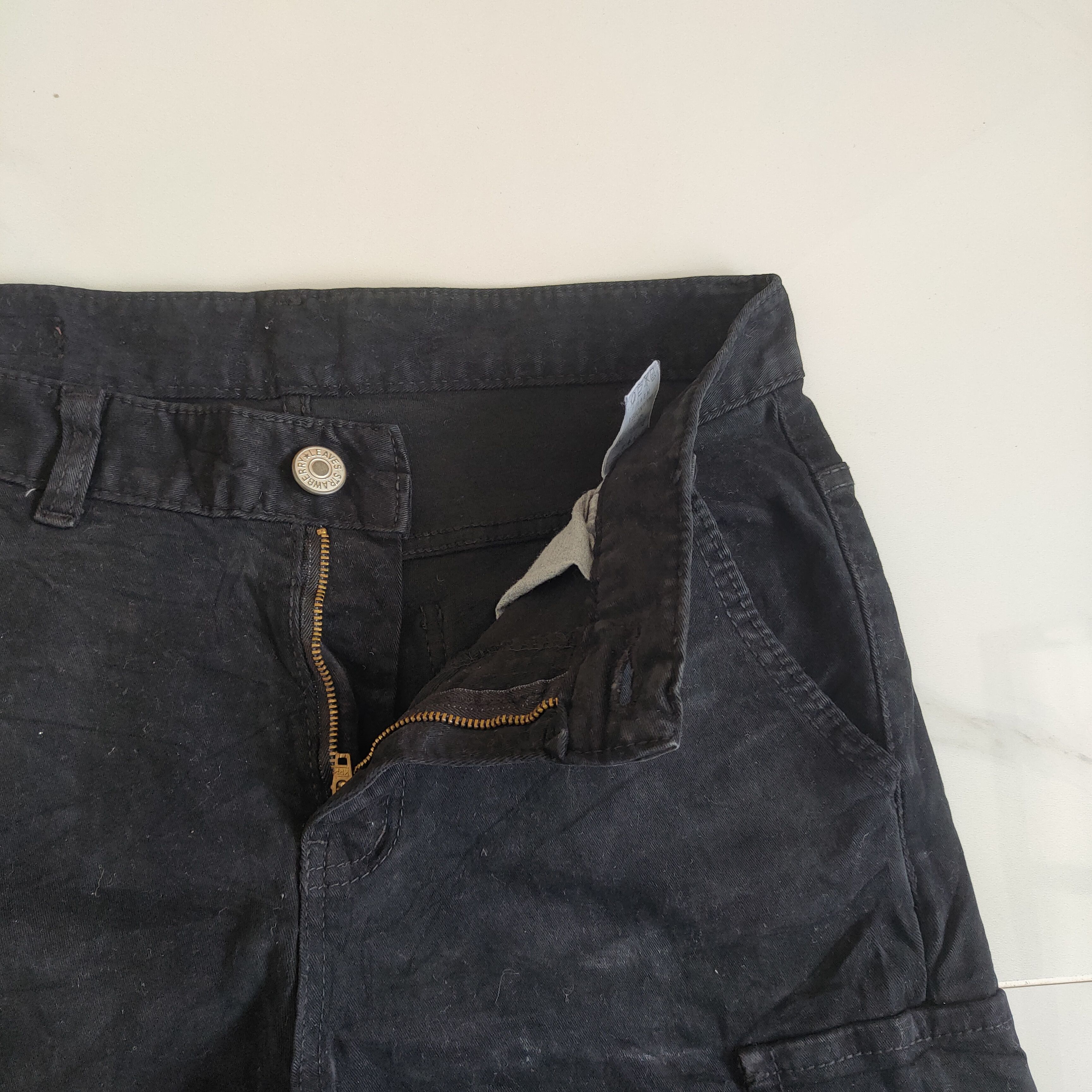 Japanese Brand × Vintage JAPANESE BRAND BLACK SKINNY CARGO PANTS Size US 29 - 5 Thumbnail