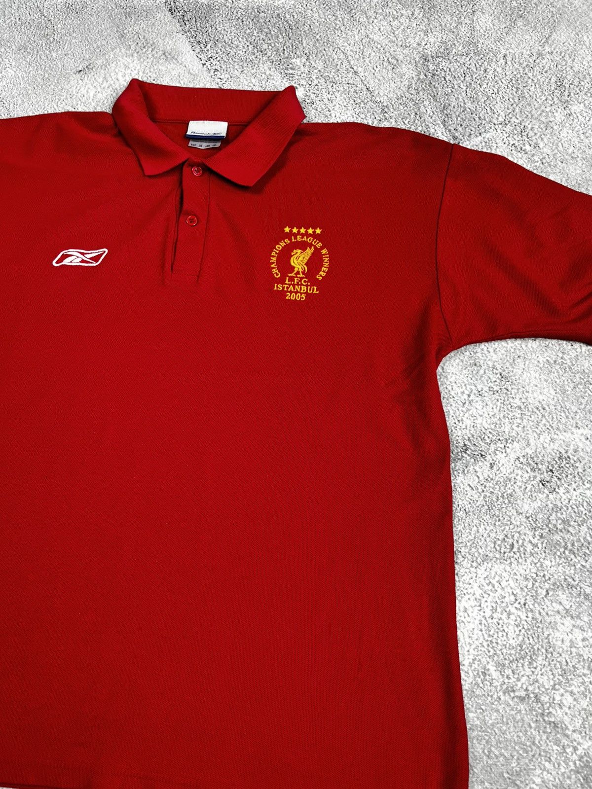 Vintage Liverpool FC Champions League Istanbul 2005 Reebok Polo Size US M / EU 48-50 / 2 - 9 Thumbnail