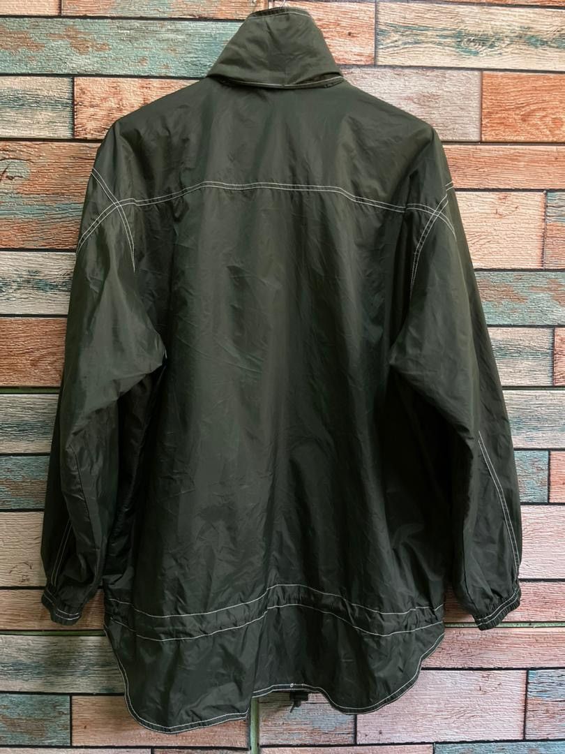 Vintage VTG 90s Olive Green Contrast Stitch Nylon Jacket Free Size Size US L / EU 52-54 / 3 - 2 Thumbnail