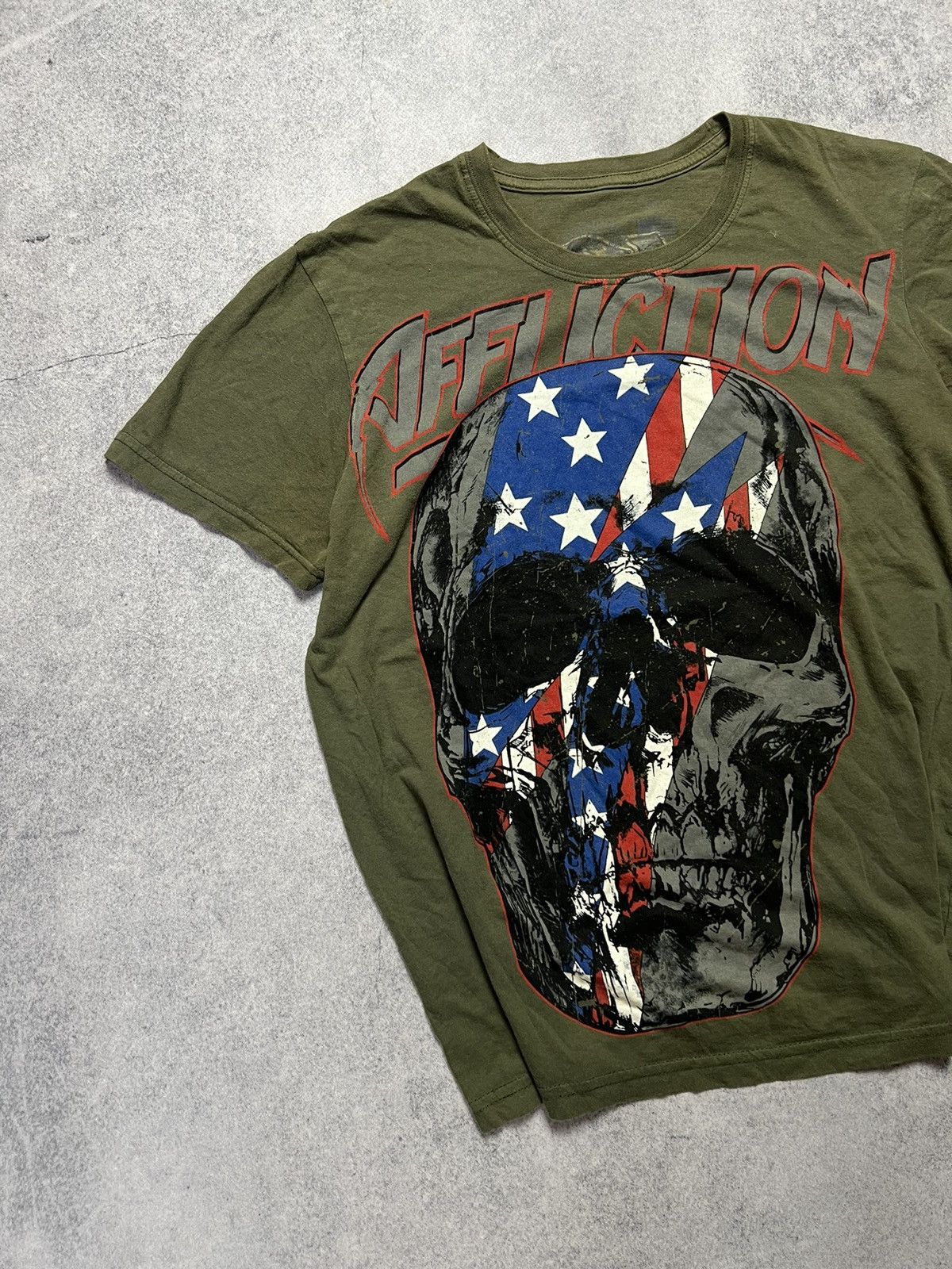 Affliction Vintage Affliction Y2K Style Grunge Punk Rhinestone T Shirt Size US M / EU 48-50 / 2 - 2 Thumbnail