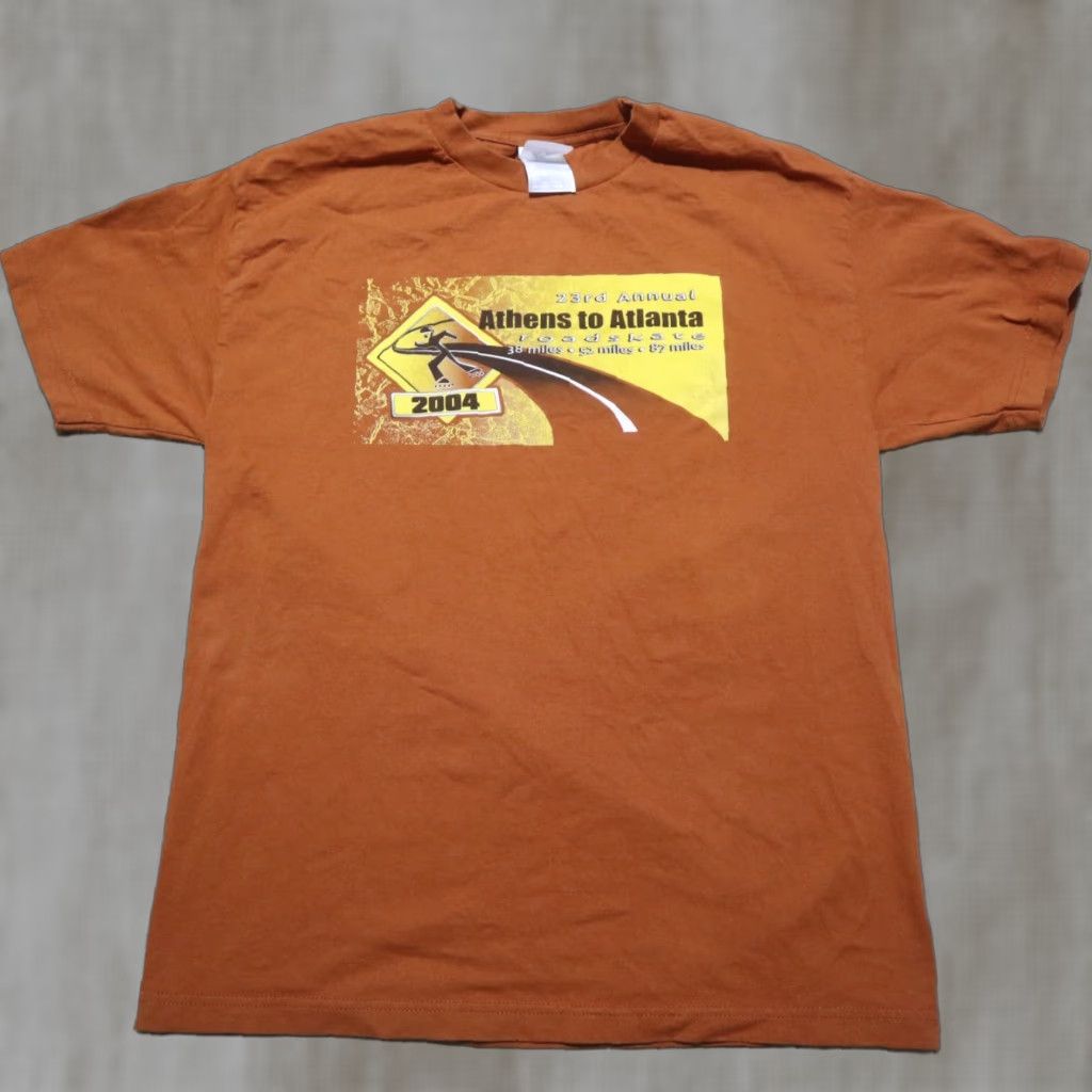 Vintage Nike Shirt Adult Size L Large 2004 Athens to Atlanta Roadskate Olympics Orange Mens Size US L / EU 52-54 / 3 - 1 Thumbnail