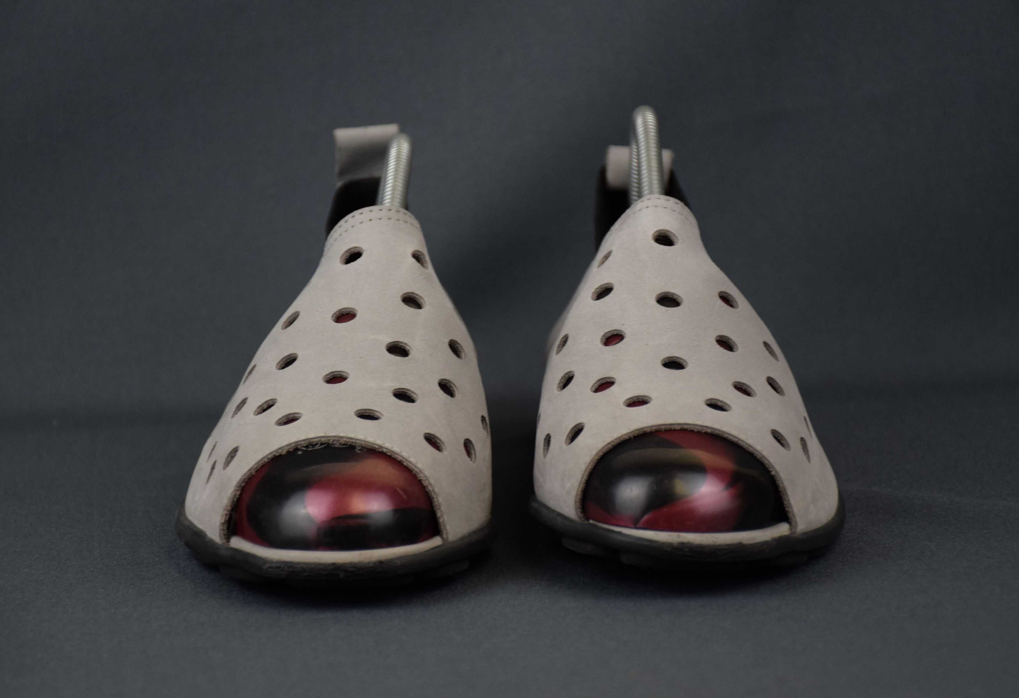 Designer ARCHE Drick Open Toe Gray Sandals Slip On US 9 UK 7 EU 40 Size US 9 / IT 39 - 3 Thumbnail