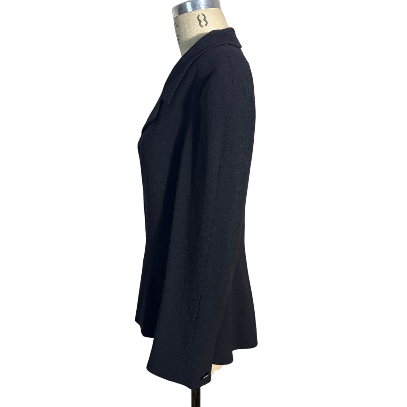 Chanel Vintage Chanel Single Breasted Fitted Wool Blazer in Black Size XL / US 12-14 / IT 48-50 - 3 Thumbnail