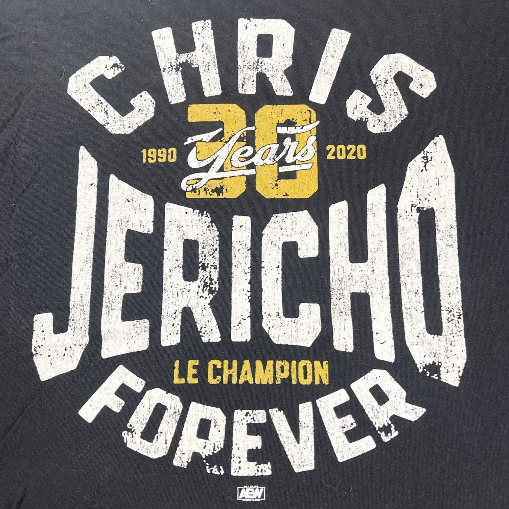 Gildan VINTAGE AEW Chris Jericho 3XL T-Shirt Black Unisex Adults Short Sleeve 30 Years Le Champion Forever Wrestling Mens Boys Girls Size US XXL / EU 58 / 5 - 7 Thumbnail