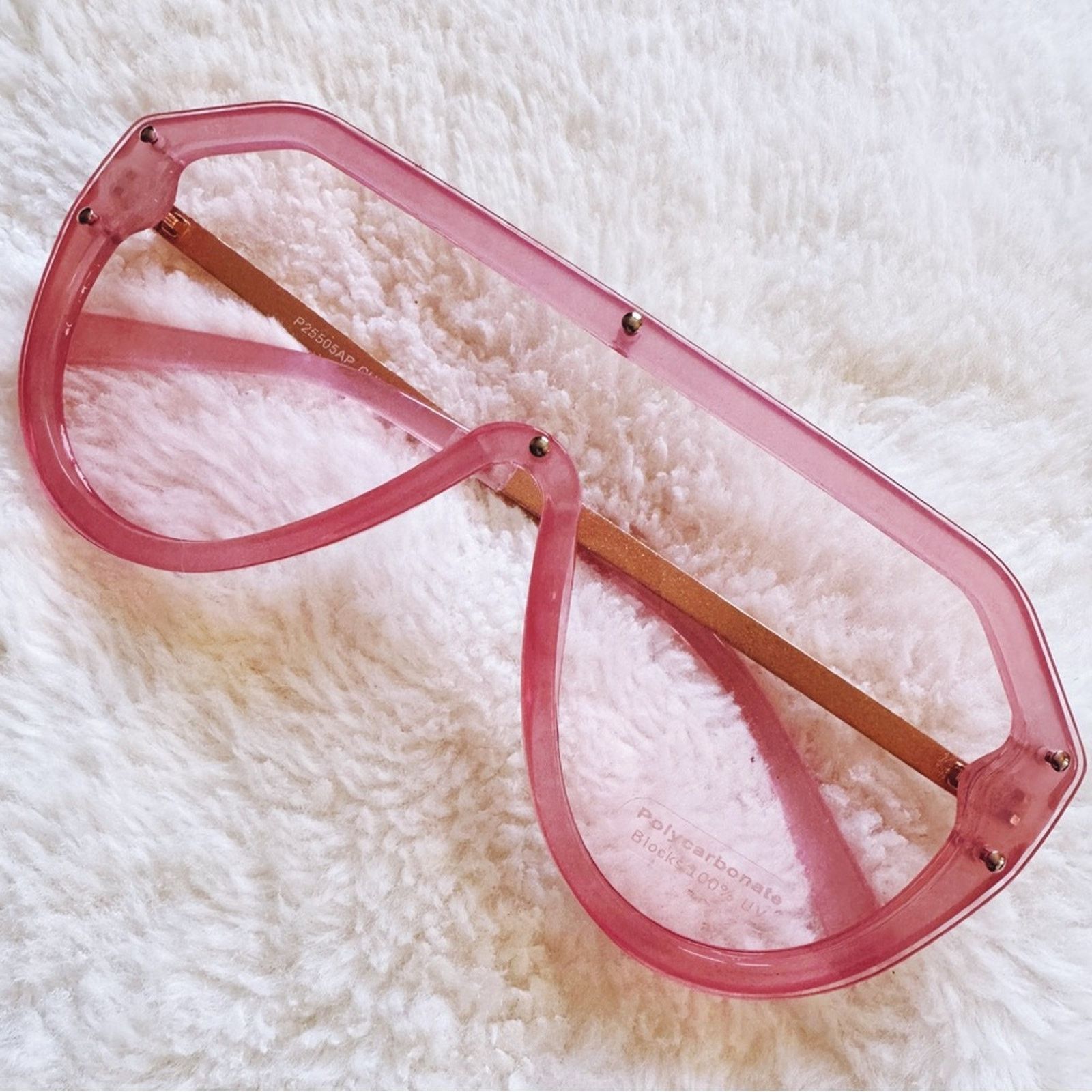 Other Clarissa Pink Oversized Sunglasses Size ONE SIZE - 2 Thumbnail