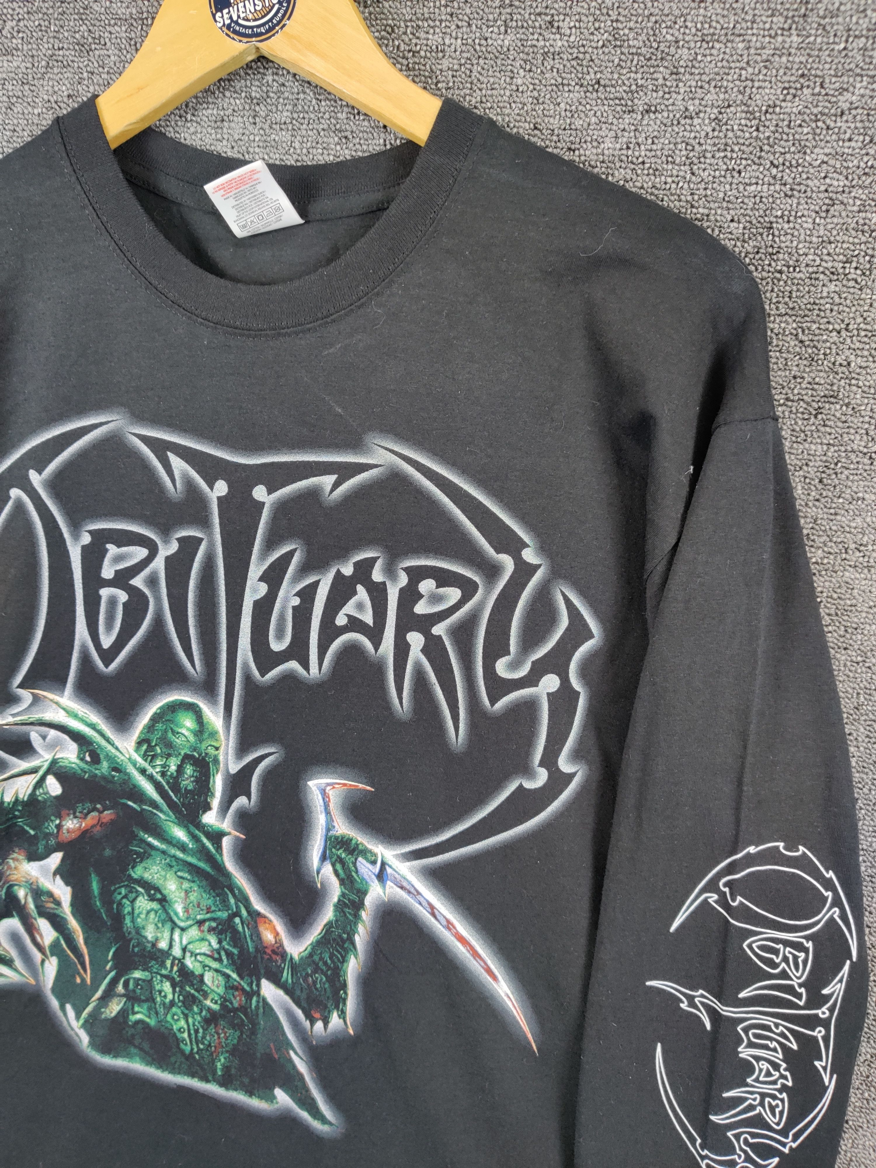 Band Tees Vintage Obituary Evil Ways Long Sleeve Band Tee Tshirt Size US L / EU 52-54 / 3 - 4 Thumbnail