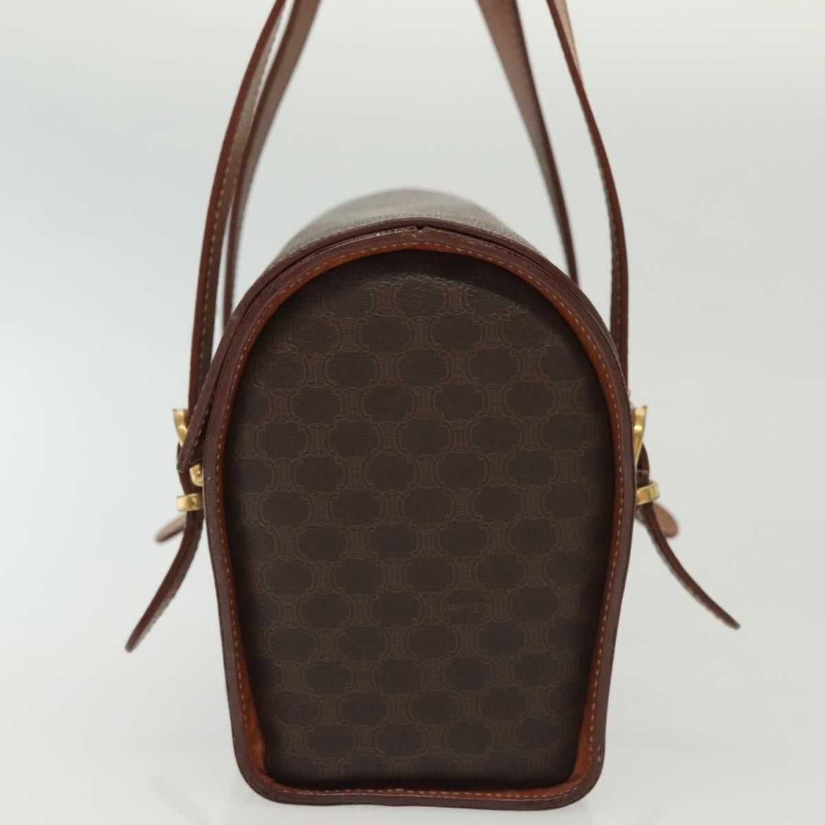 Celine CELINE Macadam Canvas Hand Bag Pvc Leather Brown Gold Size ONE SIZE - 4 Thumbnail