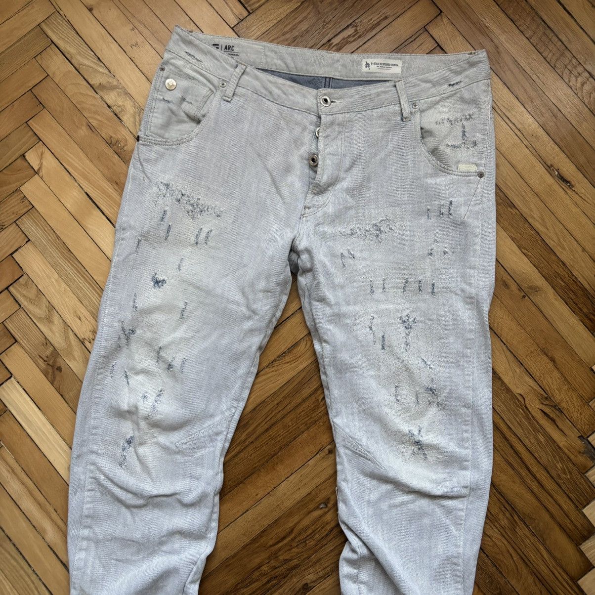 G-Star × Hysteric Glamour G-Star Raw Arc 3D Tapered Restored Denim Jeans Japan Style Size US 35 - 3 Thumbnail