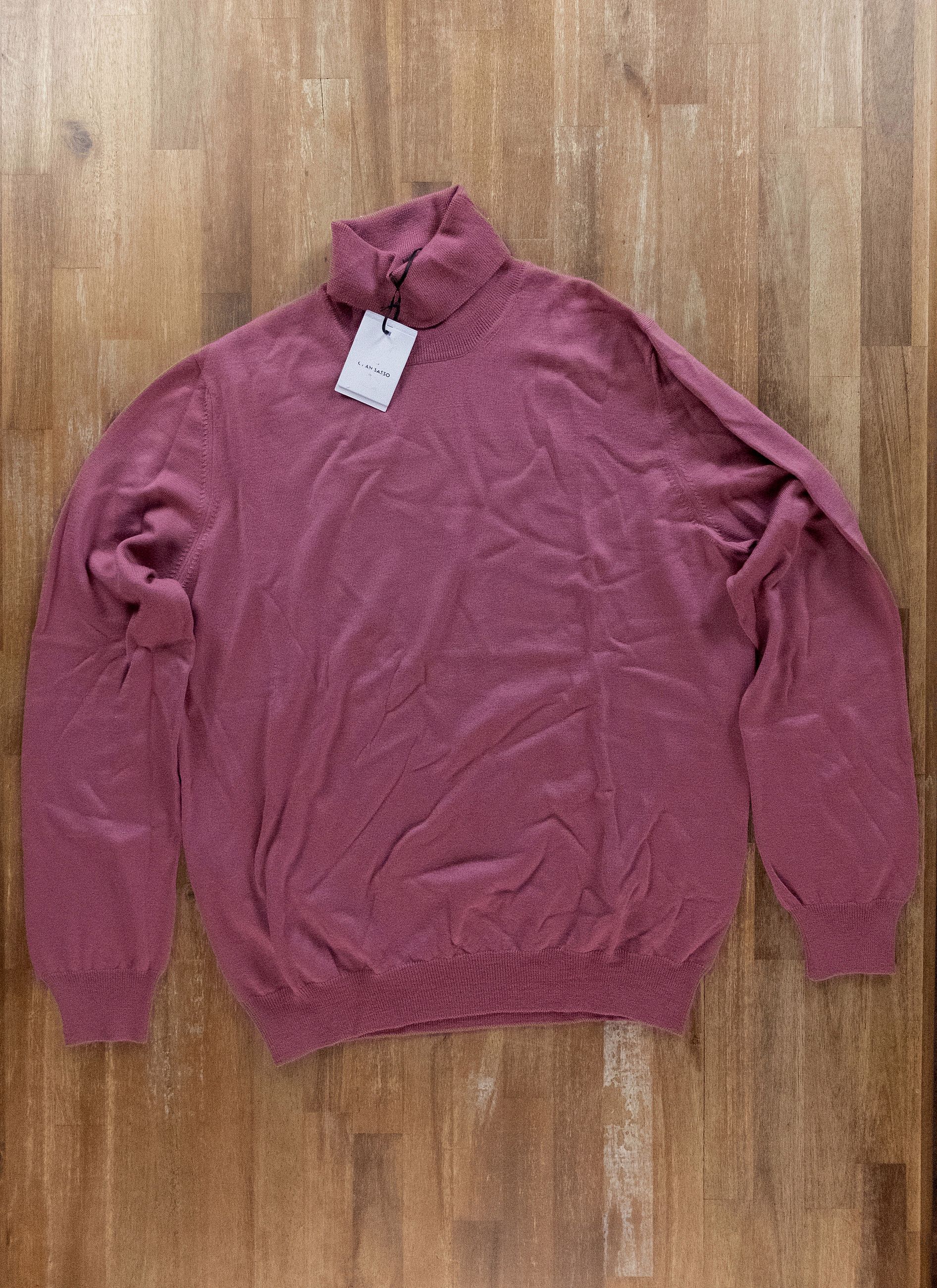 Gran Sasso GRAN SASSO for Fedele pink turtle neck wool sweater 2XL Size US XXL / EU 58 / 5 - 1 Thumbnail