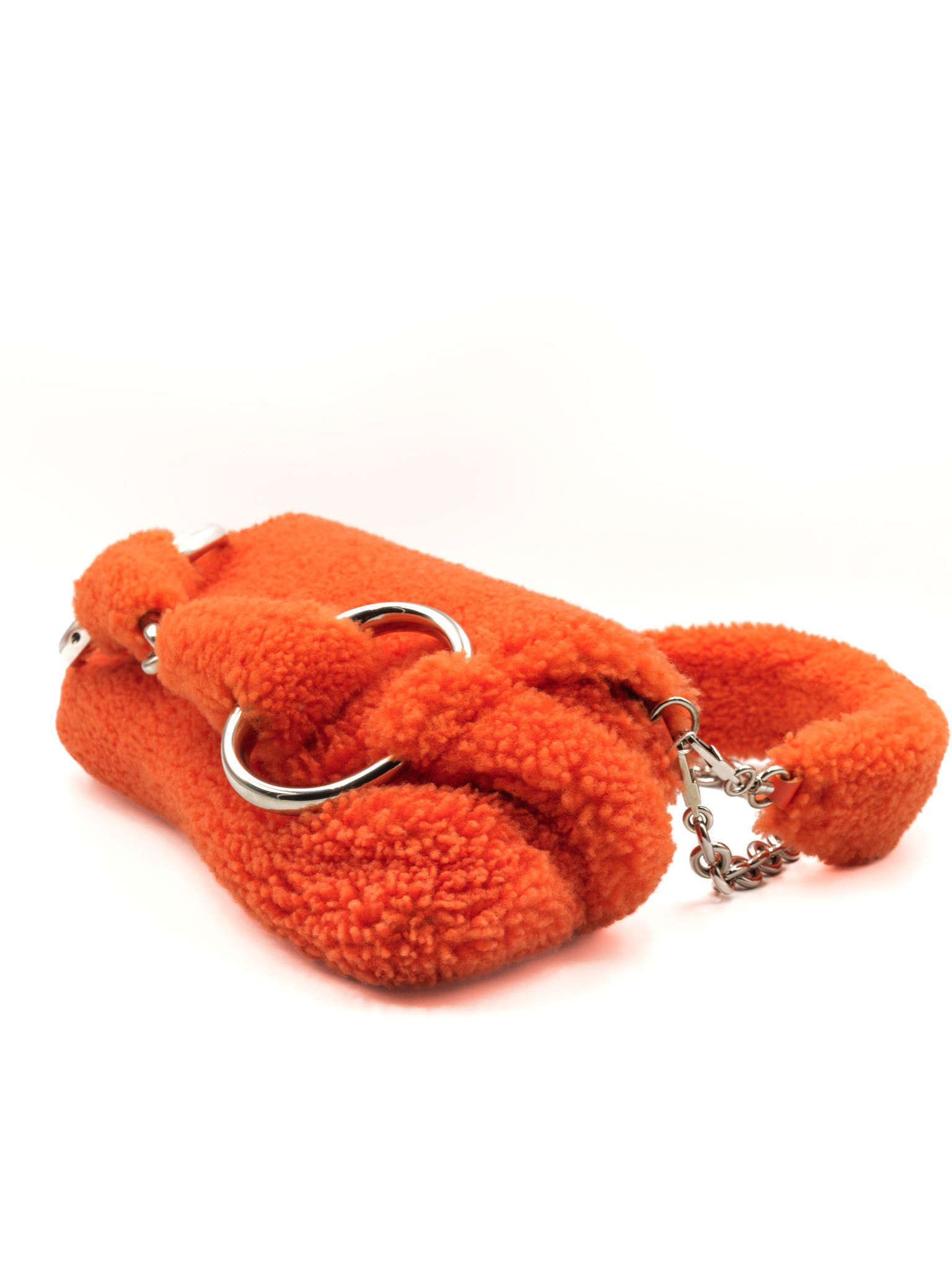 Gucci Gucci Horsebit Chain Bag in Orange Merino Wool Size ONE SIZE - 4 Thumbnail