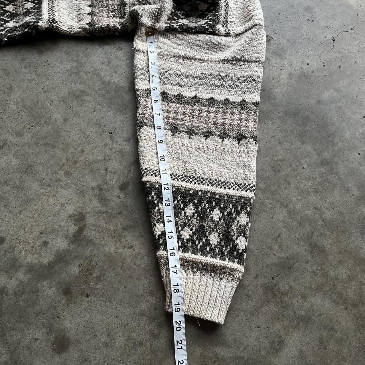Other Men's White/Gray Pattern Knit Sweater Size US L / EU 52-54 / 3 - 4 Thumbnail