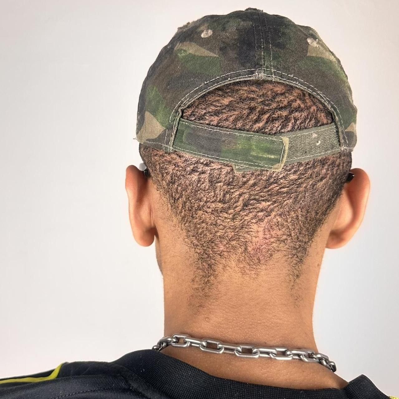 Other ASTROBOI* 'Rhinestone Camo' Green Distressed Hat Size ONE SIZE - 8 Thumbnail
