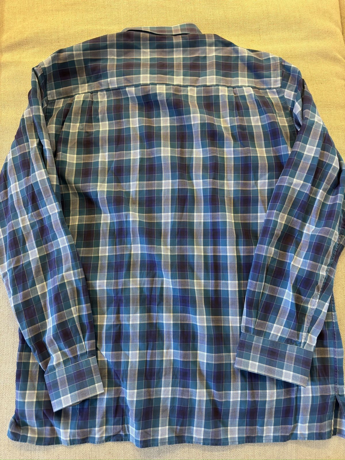 Ermenegildo Zegna Ermenegildo Zegna Vintage Check Sport Shirt Size US XL / EU 56 / 4 - 9 Thumbnail