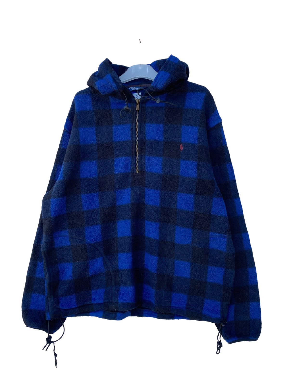 Japanese Brand Vintage Polo Ralph Lauren Half Zipper Hooded jacket Size US L / EU 52-54 / 3 - 1 Thumbnail