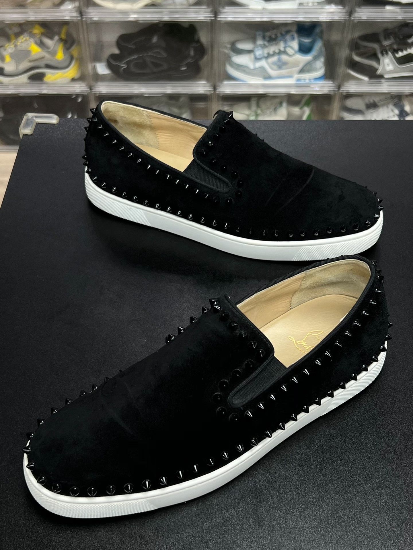 Christian Louboutin Christian Louboutin Black Lowtop Sneakers 10 Men Size US 10 / EU 43 - 1 Thumbnail