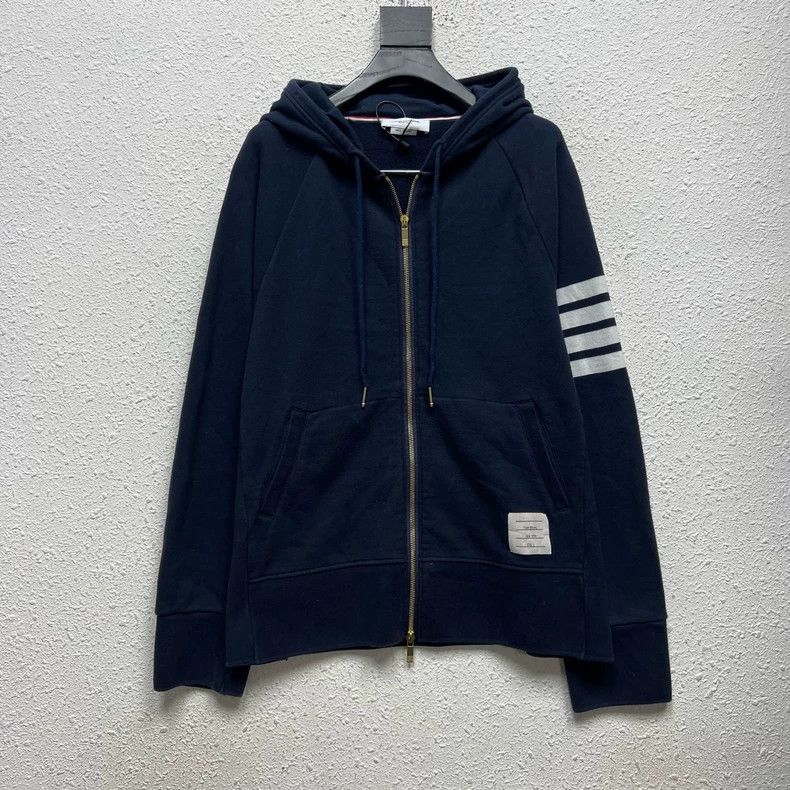 Thom Browne Thom Browne size6 Dark blue zip hoodie Size US XXL / EU 58 / 5 - 1 Thumbnail
