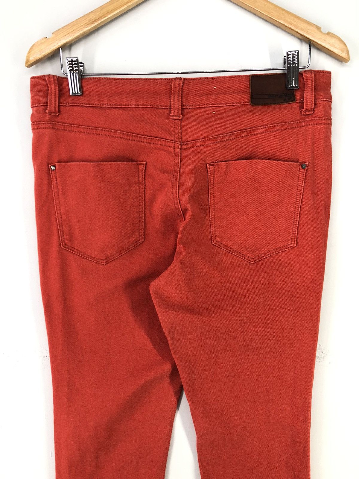 DKNY Dkny Jeans Distressed Soho Skinny Orange Jeans Size US 31 - 10 Thumbnail