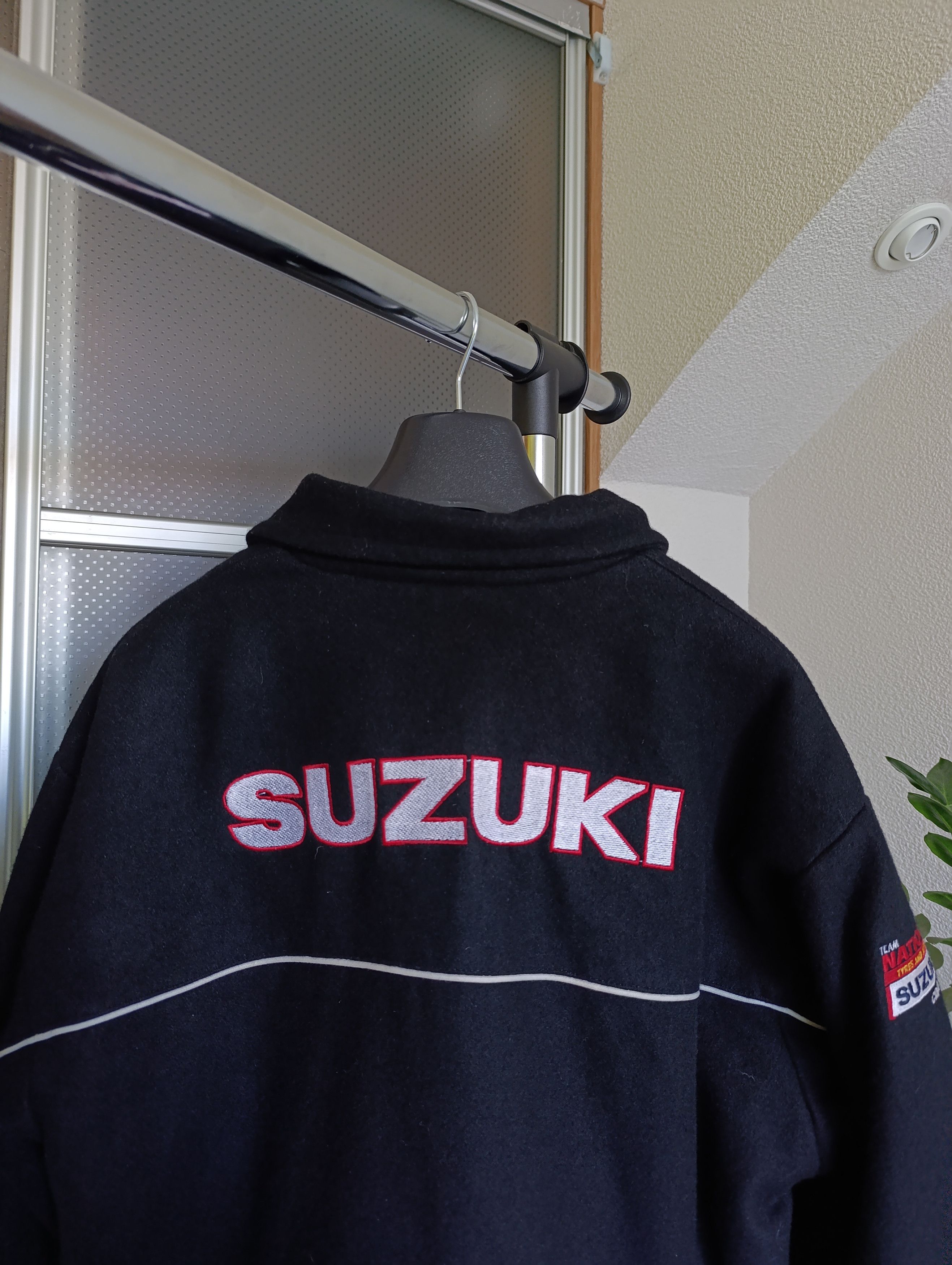 Vintage SUZUKI MENS VINTAGE WOOL RACING BOMBER JACKET Size US M / EU 48-50 / 2 - 3 Thumbnail