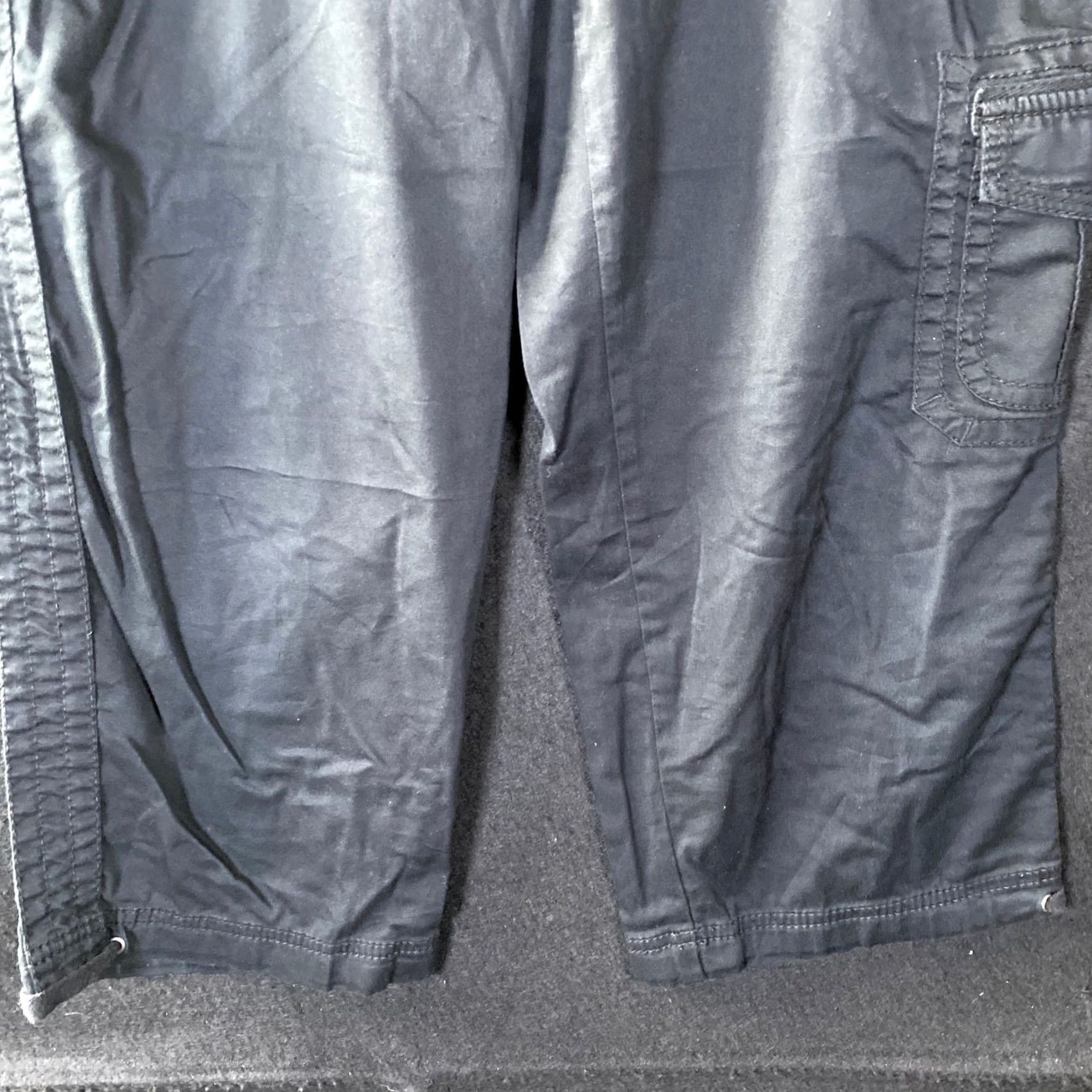 Vintage Chicos Womens Pants Black Cargo Crop Capris Techwear Utility Stretch M Size 32" / US 10 / IT 46 - 3 Thumbnail