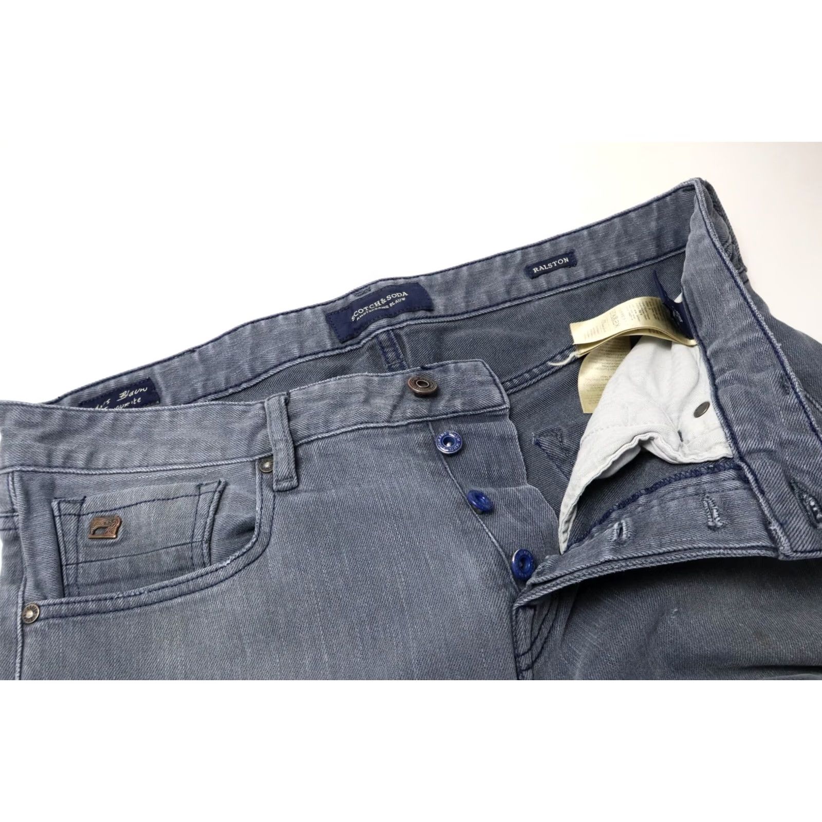 Scotch & Soda SCOTCH & SODA Ralston Jeans Men's W33/L32 Button Fly Slim Fit Fade Effect Size US 33 - 4 Thumbnail