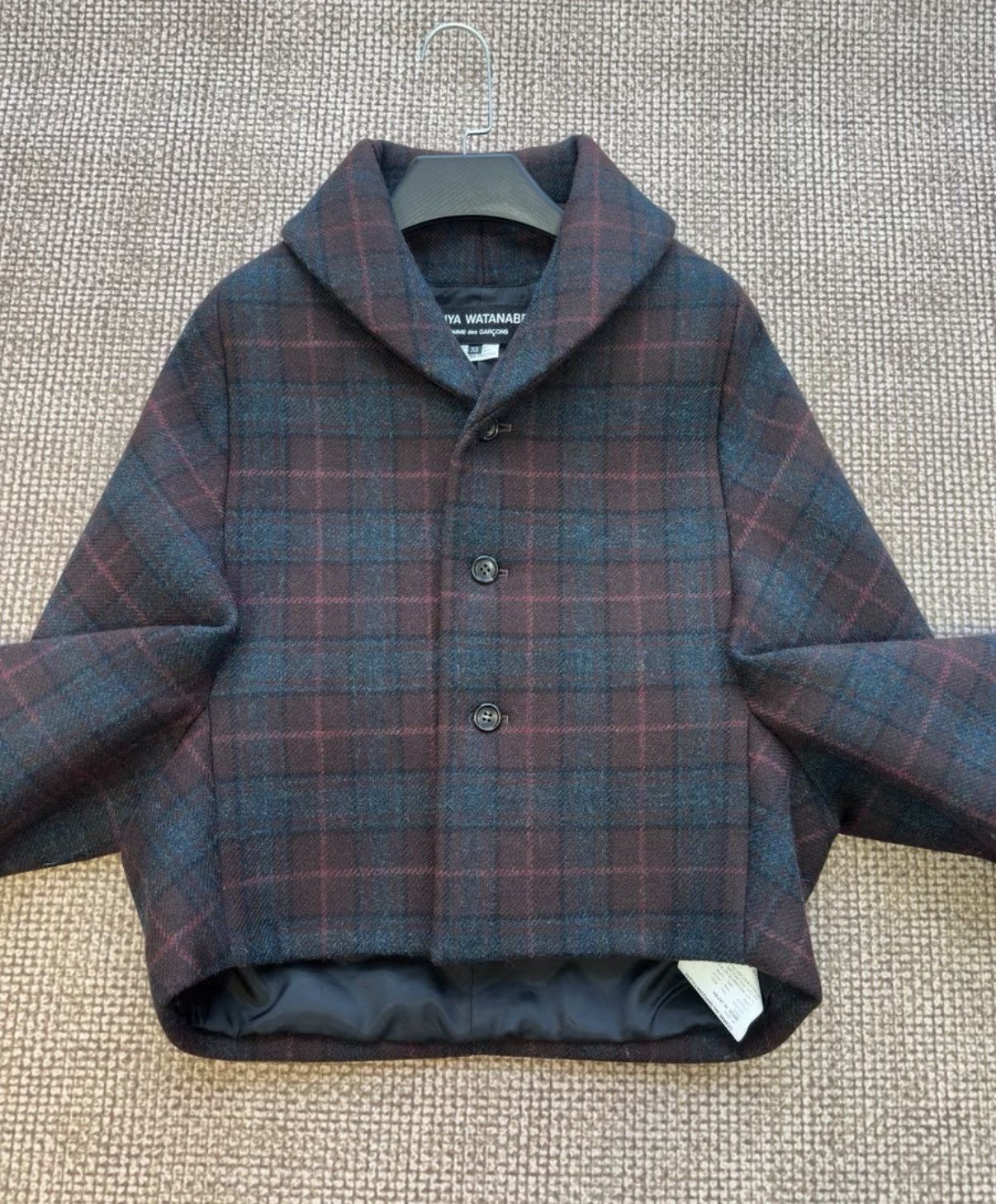 Comme des Garcons Junya Watanabe Comme des Garçons Plaid Wool Jacket K23 Size XS / US 0-2 / IT 36-38 - 5 Thumbnail