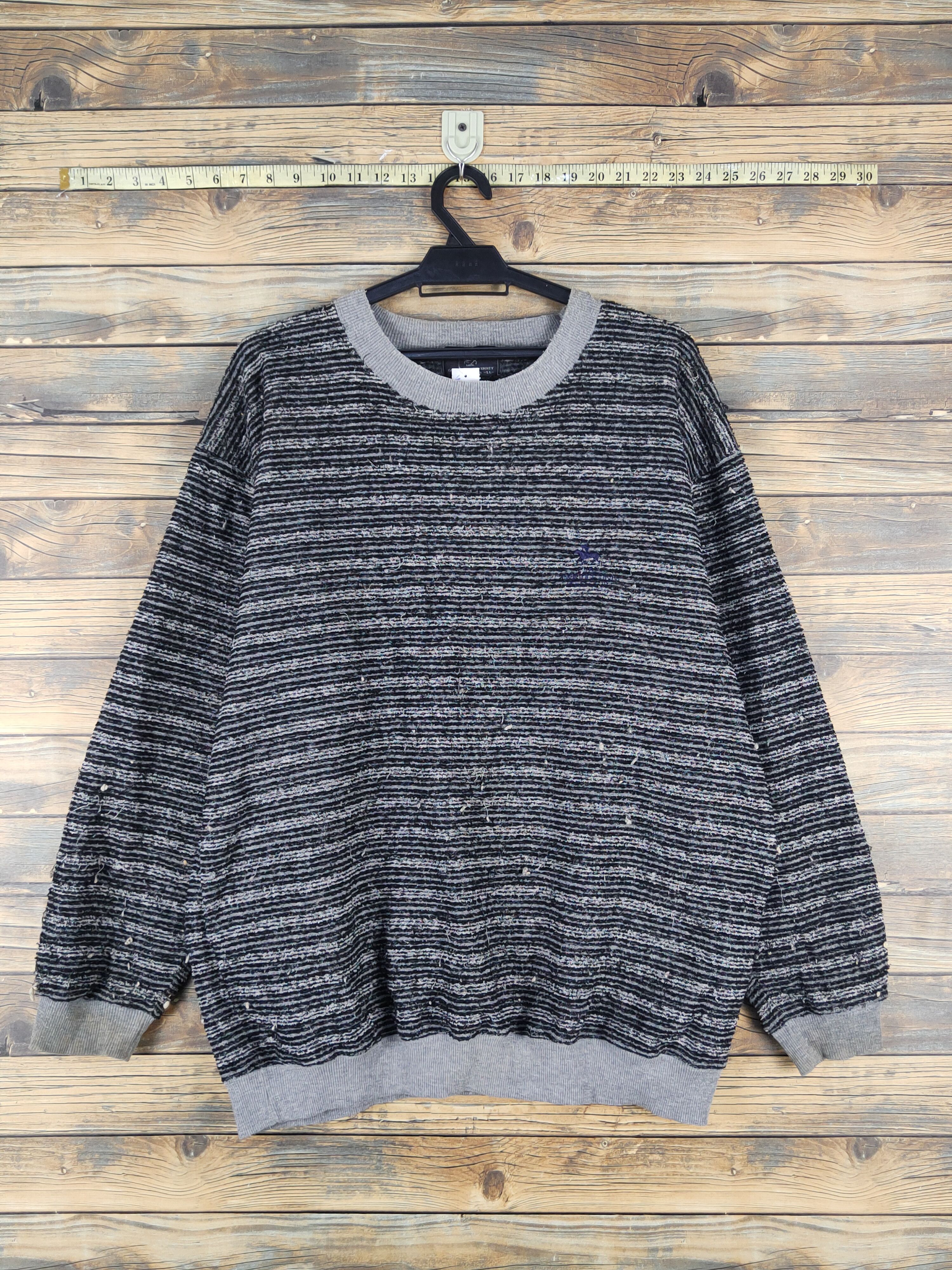 Homespun Knitwear Cambridge Polo Club stripe Knitwear Sweatshirt vtg #W1555 Size US XL / EU 56 / 4 - 1 Thumbnail