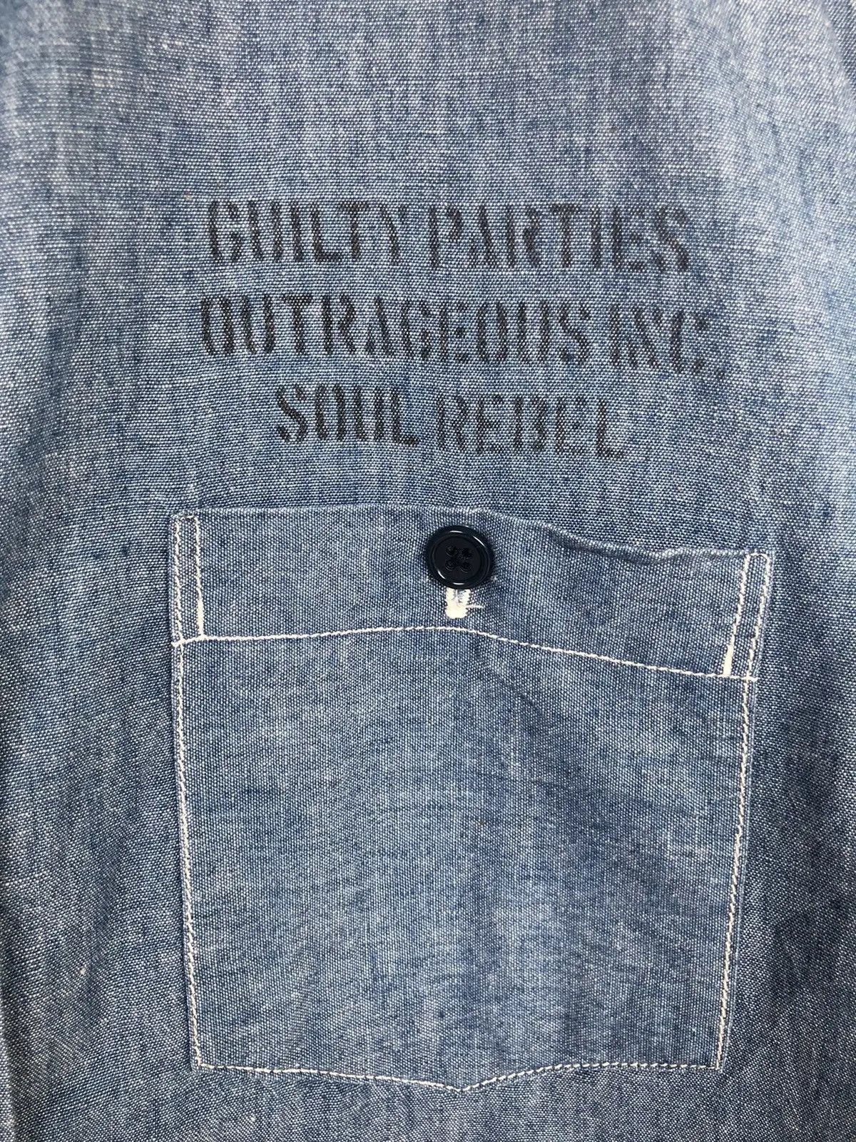 Other Wacko Maria Guilty Party Selvaged Indigo Denim Shirt Jkt Size US L / EU 52-54 / 3 - 5 Thumbnail