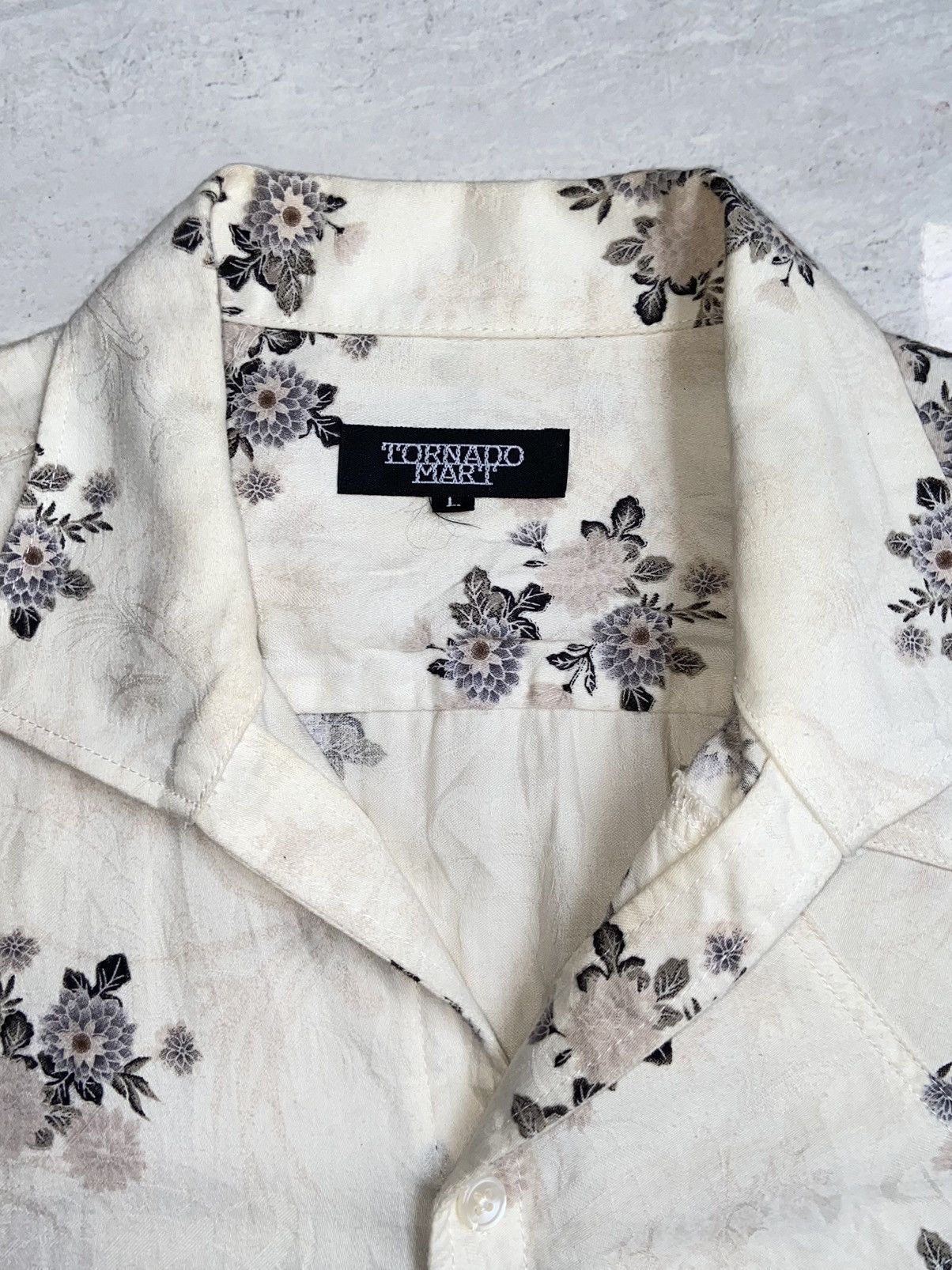 Tornado Mart TORNADO MART Flower Motive Shirt Size US S / EU 44-46 / 1 - 10 Thumbnail
