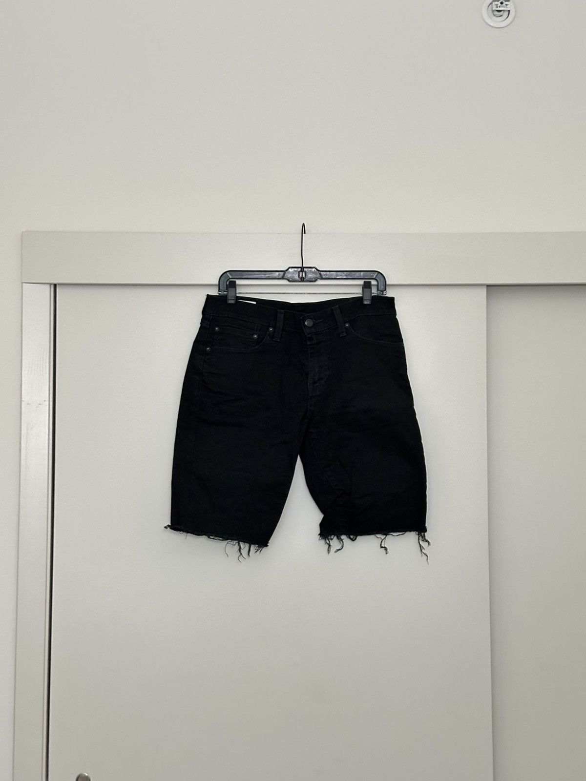 Levi's Levi’s 511 Denim Cutoff Shorts – Slim Fit Frayed Hem [31] Size US 31 - 1 Thumbnail