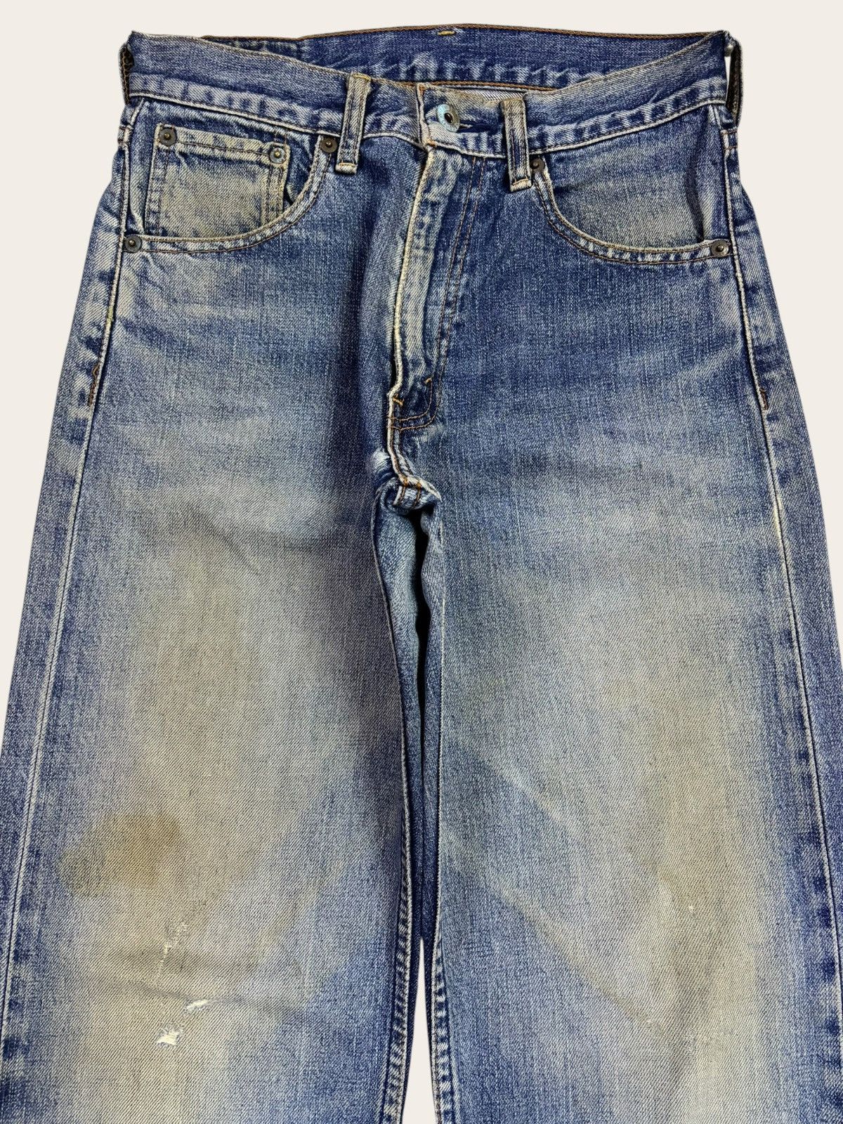 Levi's 90s Japan Levis Lot 503 Selvedge Yellow Faded Jeans Size US 28 / EU 44 - 4 Thumbnail