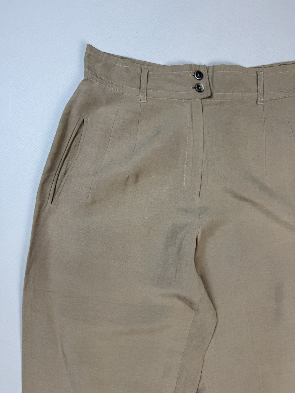 Jil Sander Jil Sander VTG Linen / Silk High Rise Dress Pants Trousers Size 28" / US 6 / IT 42 - 8 Thumbnail