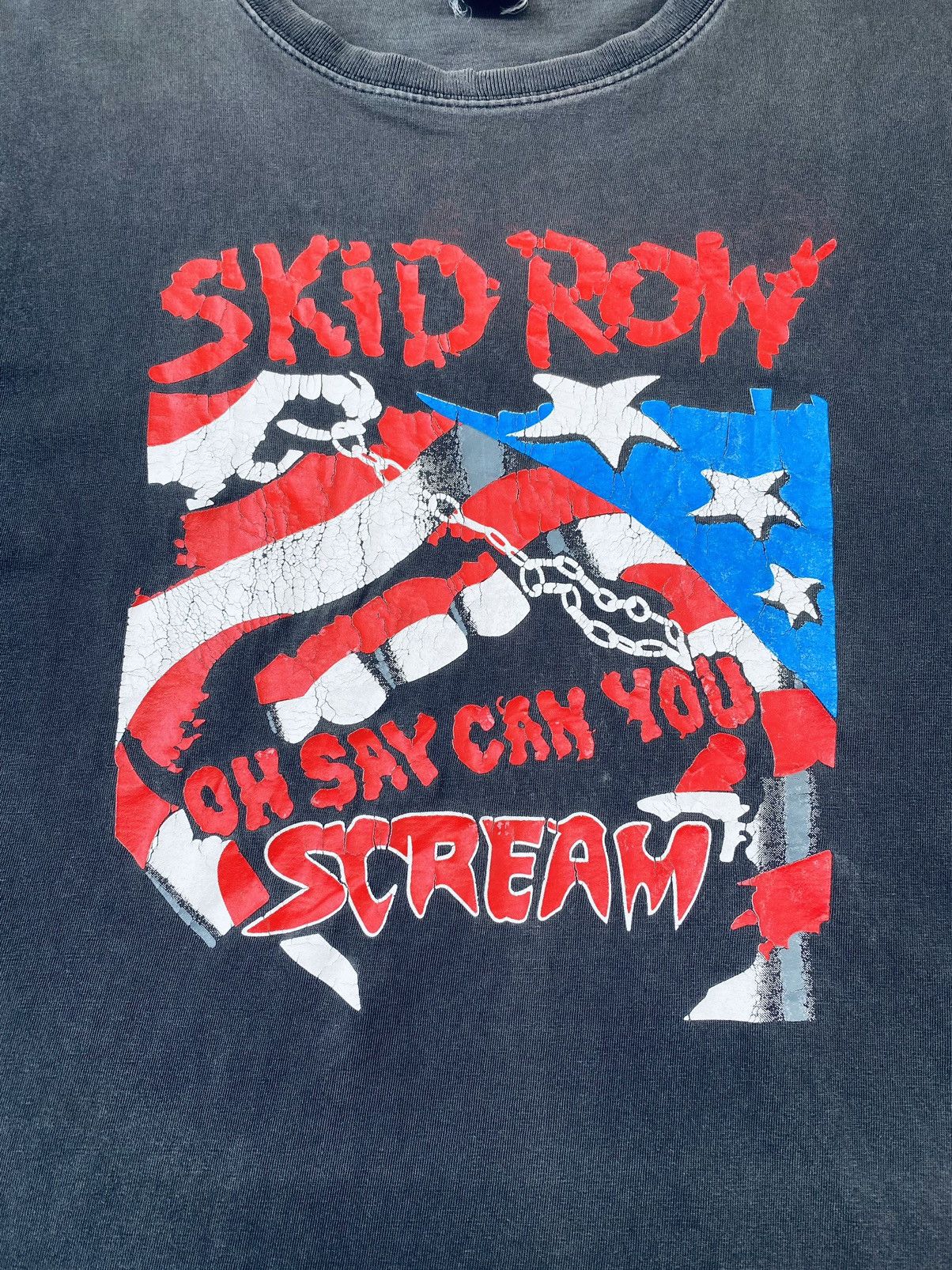 Band Tees Vintage Skid Row Band Faded Distressed Tees Size US L / EU 52-54 / 3 - 3 Thumbnail