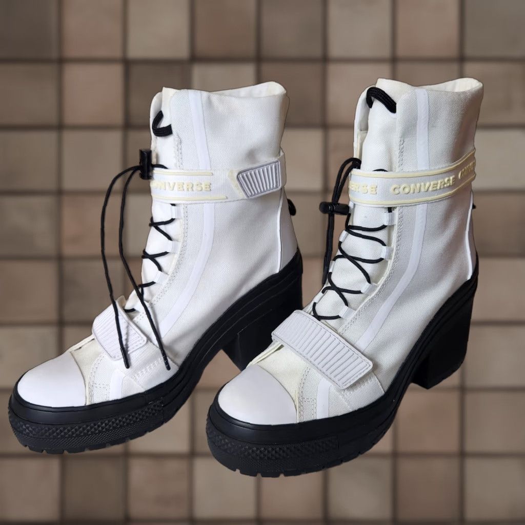 Converse VINTAGE Converse Chuck Taylor All Star White GR 82 Platform Boot High Top Women's 9.5 Size US 10 / IT 40 - 1 Thumbnail