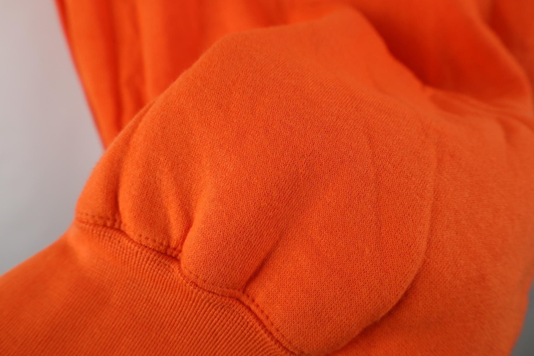 Vintage Vintage 90s Streetwear Heavyweight Hoodie Sweatshirt Orange Size US XL / EU 56 / 4 - 9 Thumbnail