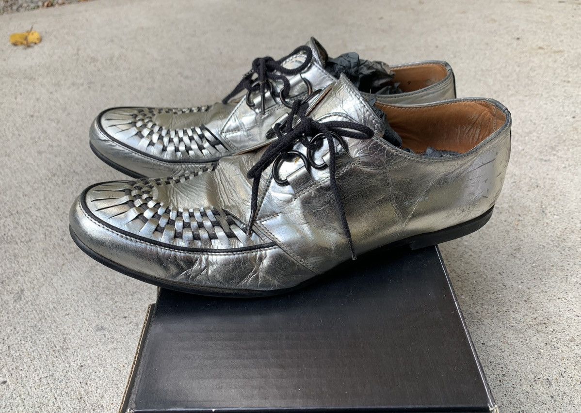 Number (N)ine Number (N)ine SS04 Silver Derby Shoes Size US 9 / EU 42 - 2 Thumbnail
