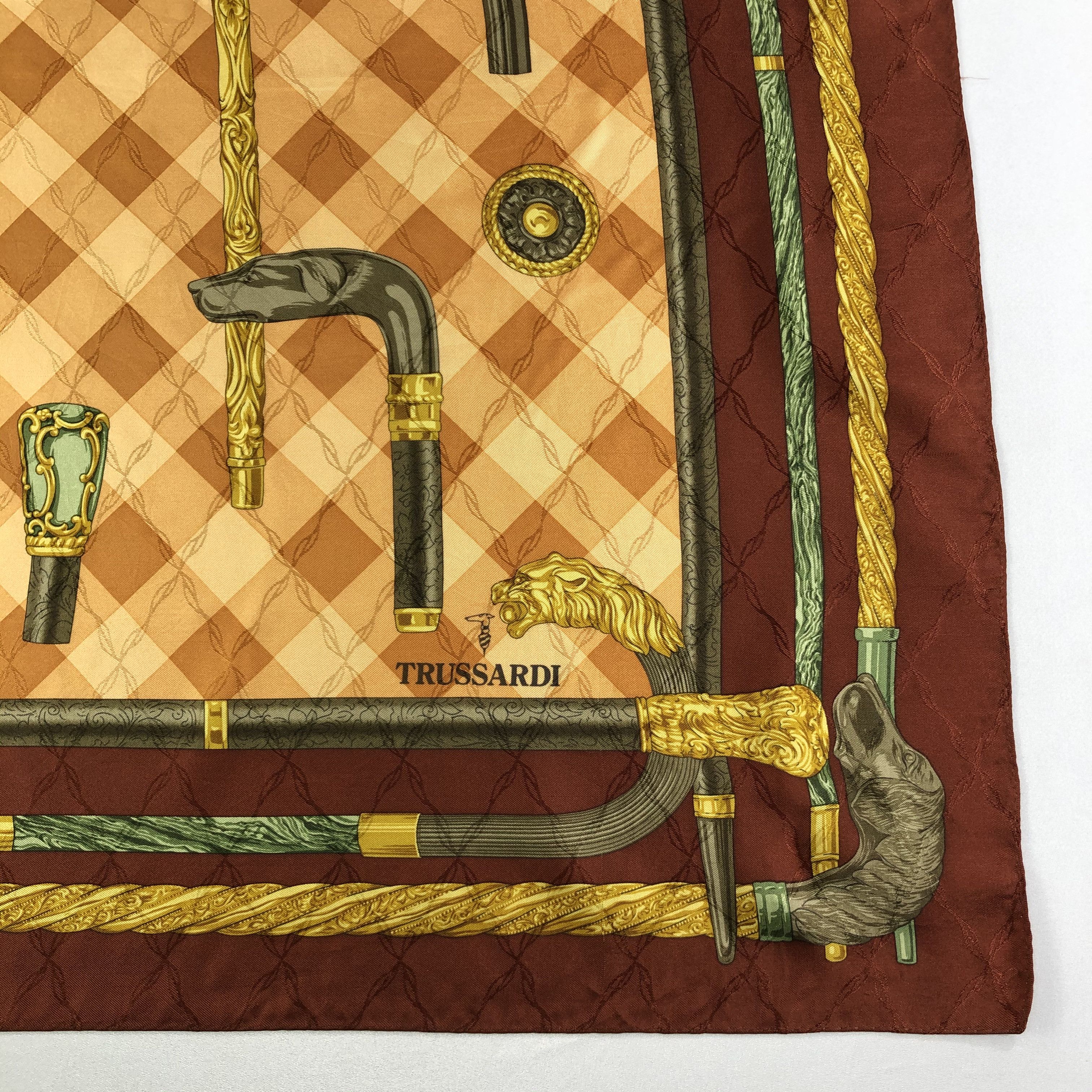 Trussardi Vintage Trussardi Silk Scarf Size ONE SIZE - 3 Thumbnail